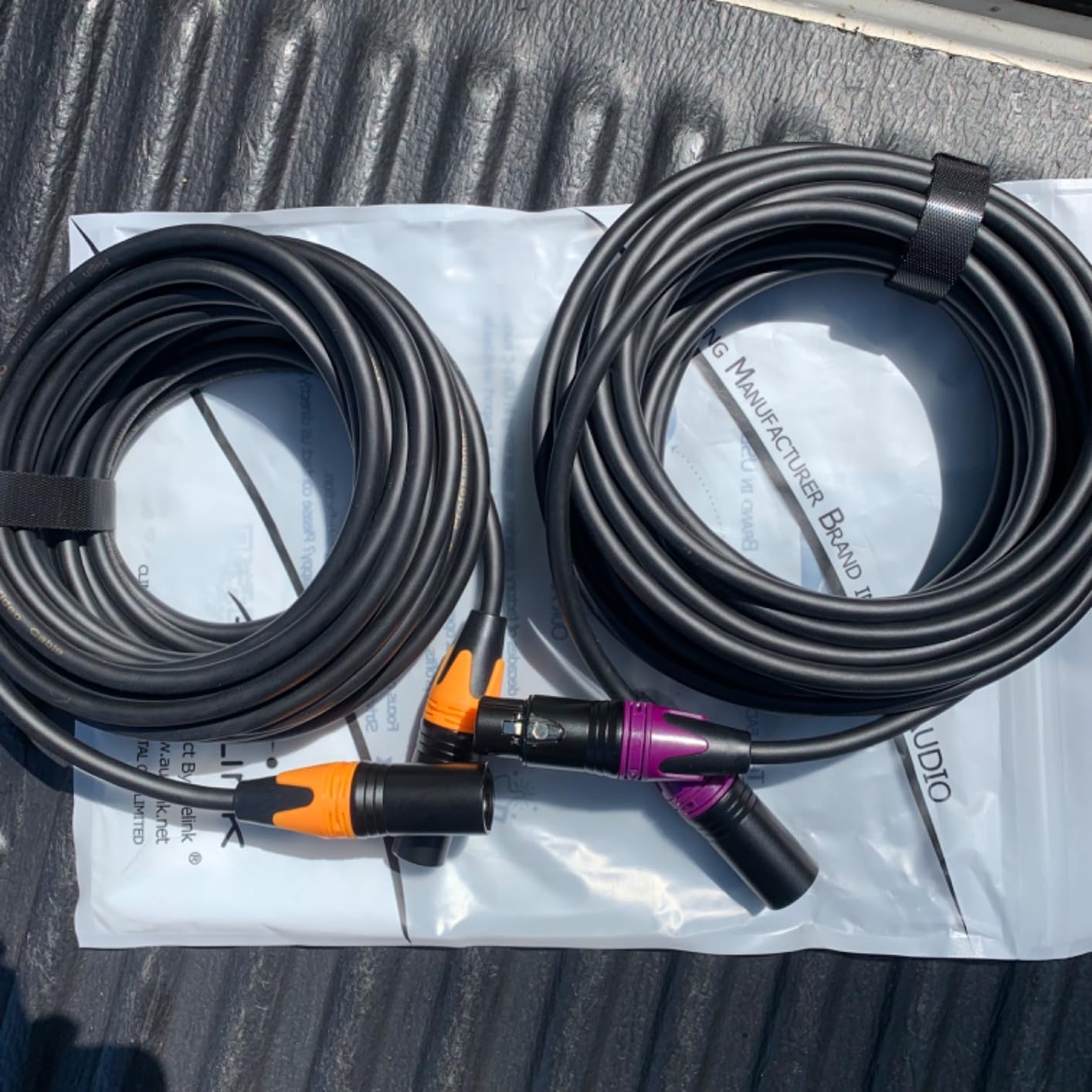XLR Cables, XLR Microphone Cable 25 ft 6 Pack, Gold-Plated 3-pin XLR Speaker Cable Male to Female Balanced Mic Cable customer photo 2
