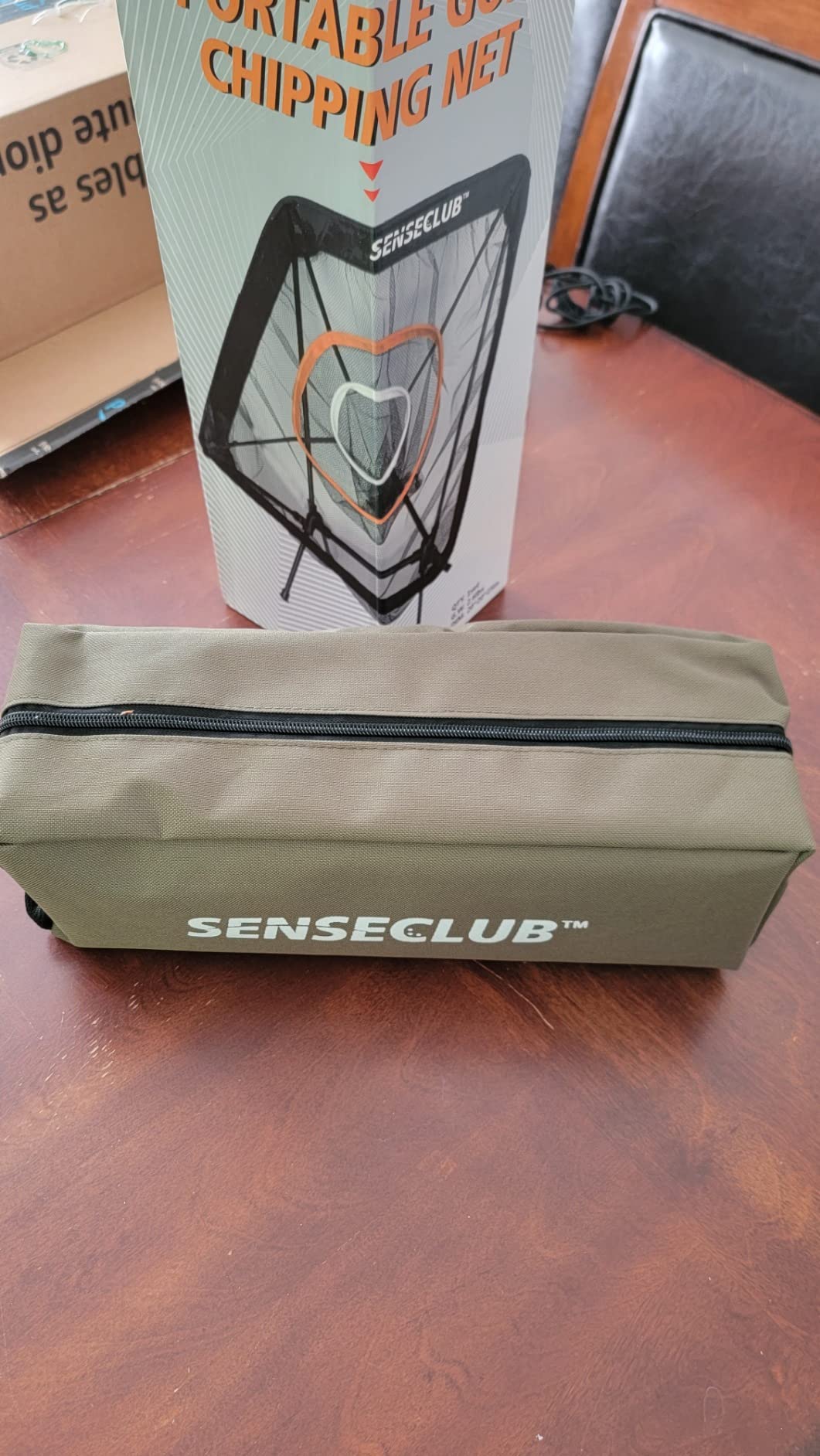 SENSECLUB Foldable Chipping Net with Mat & Balls, Indoor Golf Practice Chipping Target, Backyard Golf Game & Gifts customer photo 1