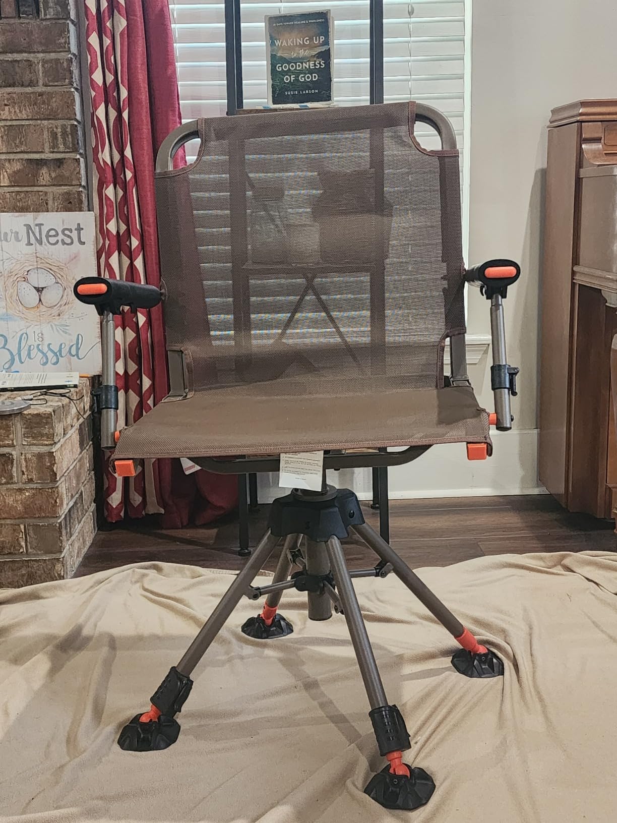 KEMIMOTO Hunting Blind Chair 360° Silent Swivel, Height Adjustable Black customer photo 2