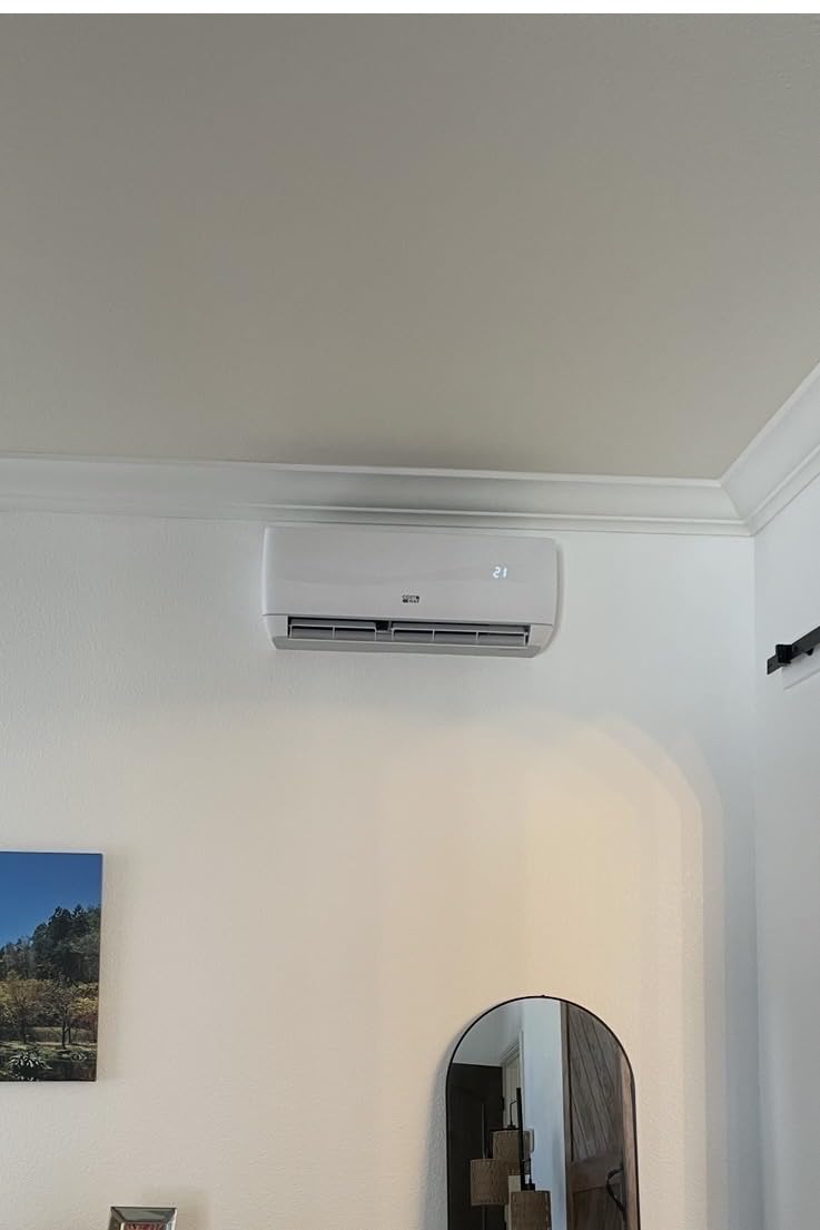 COSTWAY 18000BTU Mini Split Air Conditioner& Heater | 19 SEE208-230V Wall-Mounted Ductless AC Cools up to 1250 Sq. Ft, Energy Efficient Inverter AC w/Heat Pump customer photo 1