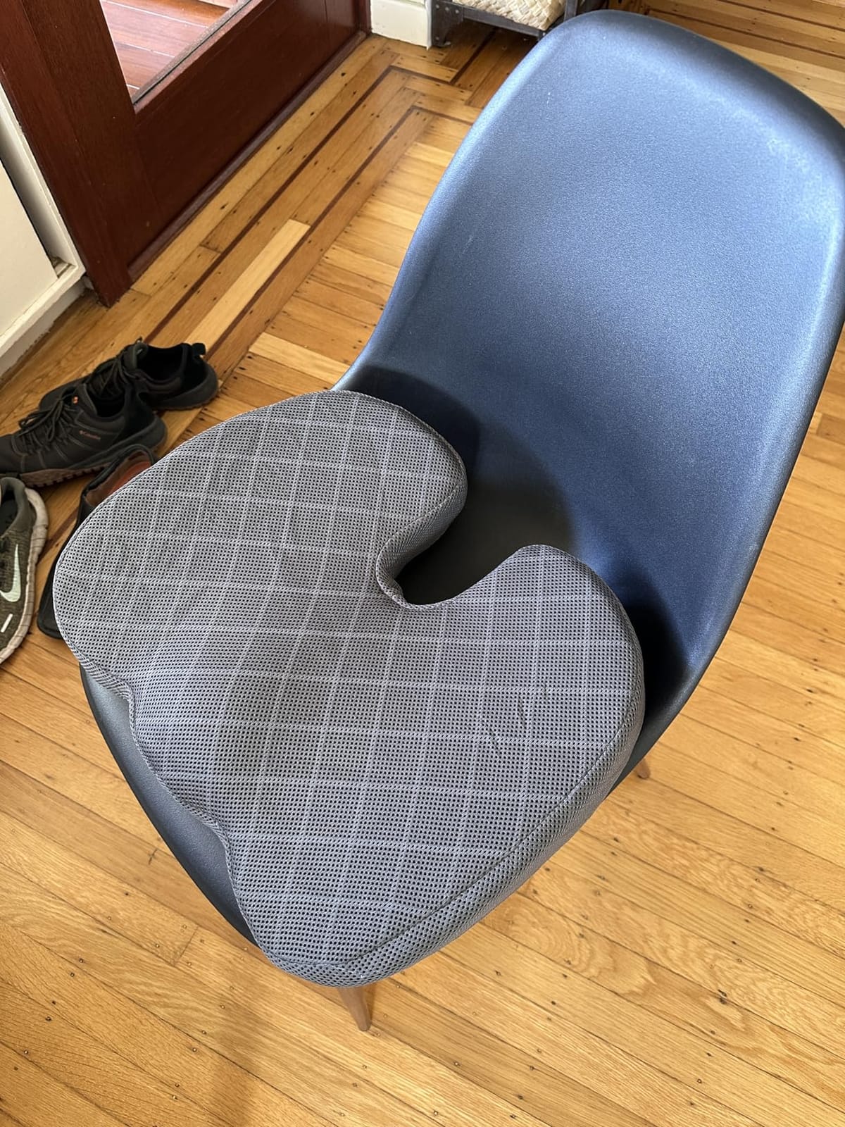 TushGuard Seat Cushion, Memory Foam Office Chair Cushion - Grey, Large customer photo 2