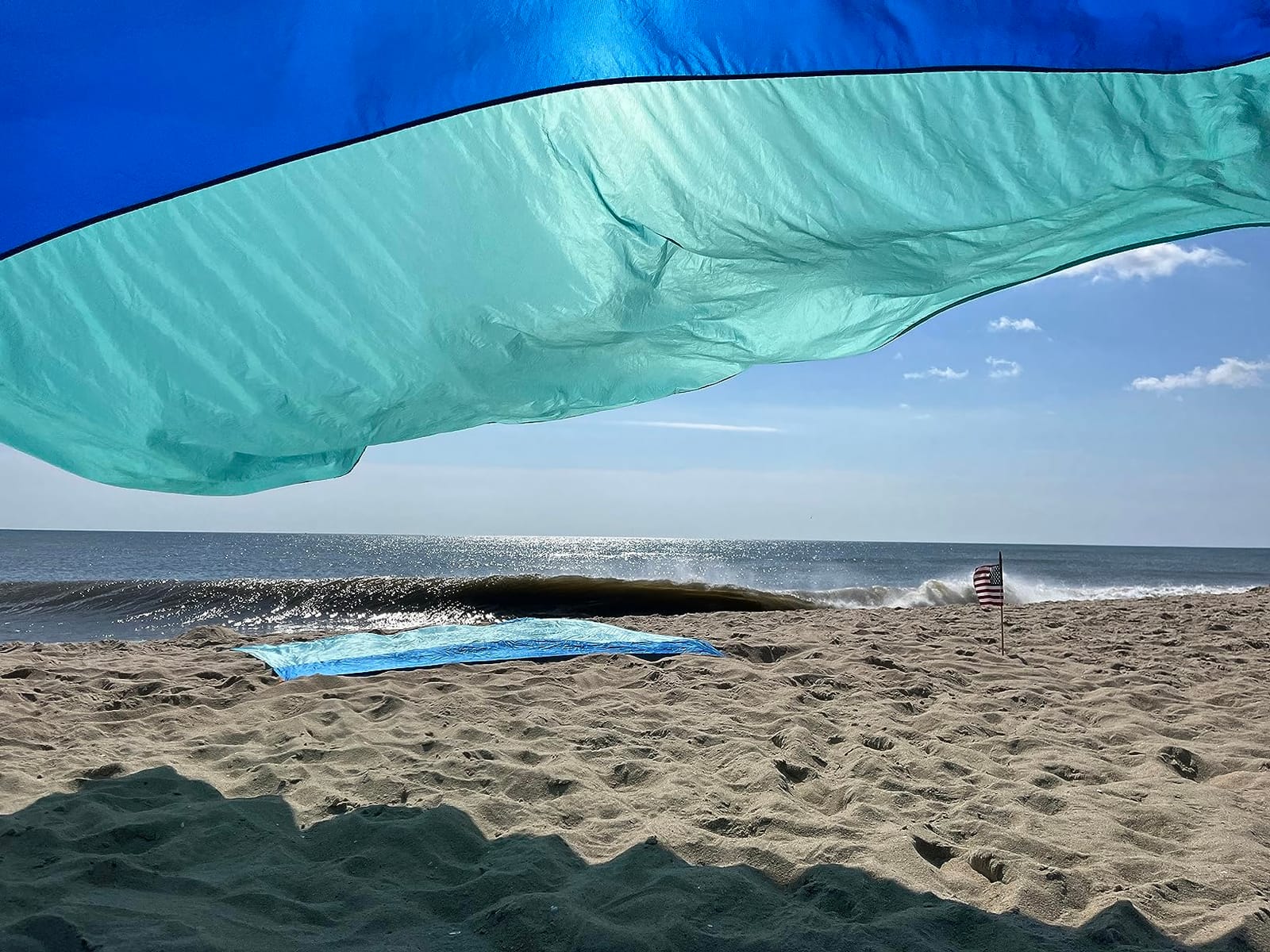 Shibumi Shade Quiet Canopy Version | Beach Tent | Sets Up in 3 Mins | 150 Sq. Ft. of Shade for up to 8 People | Includes Wind Assist | UPF 50+ Sun Protection customer photo 1
