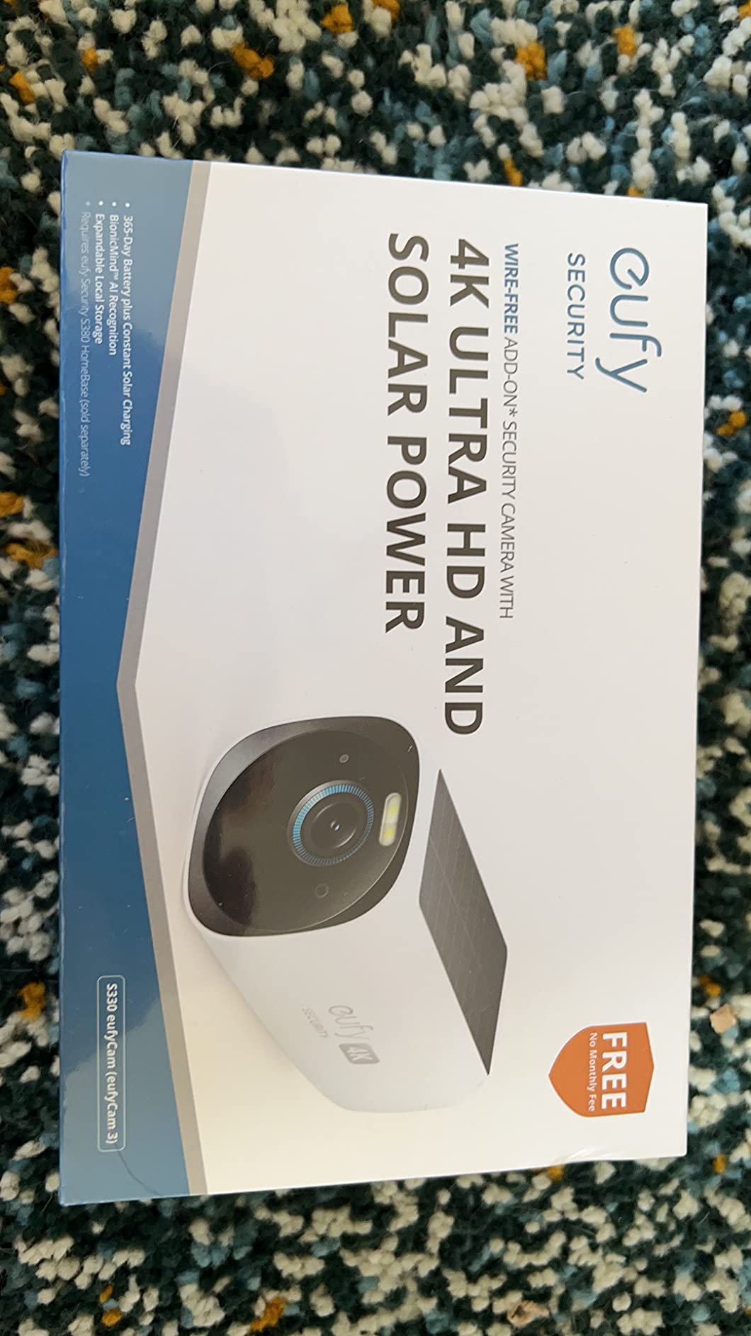 eufy Security eufyCam S330 (eufyCam 3), Add-On Camera, 4K Solar customer photo 1