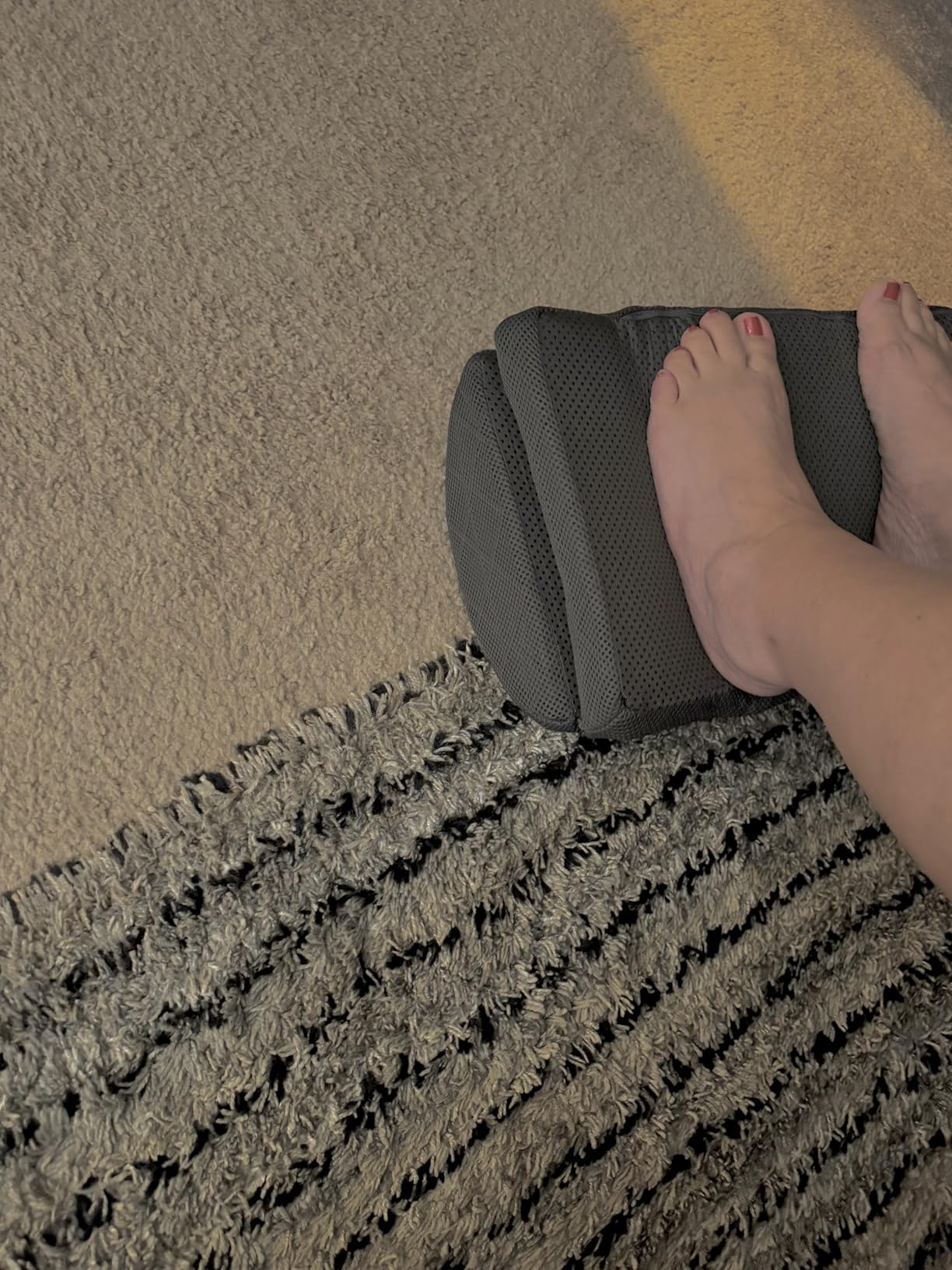 CushZone Foot Rest for Under Desk at Work, Grey customer photo 2