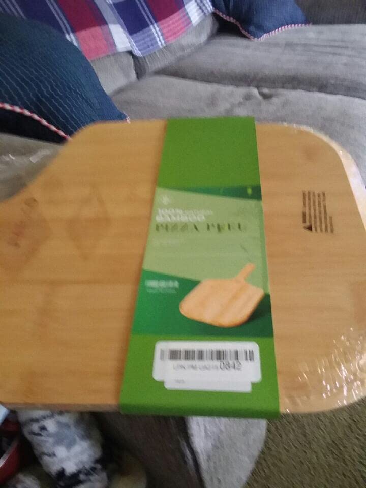 Pizza Peel 12 inch, Bamboo Pizza Paddle Spatula customer photo 1