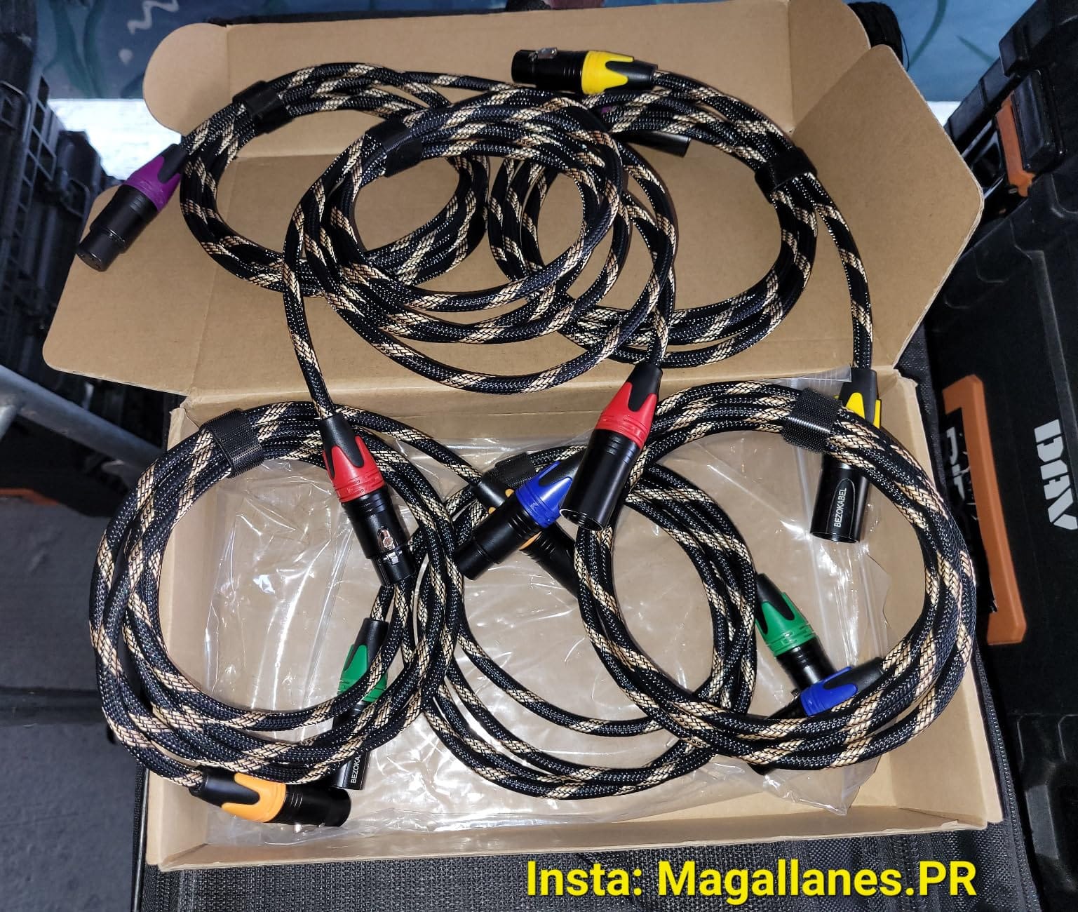 XLR Cables - 10ft 6 Pack Nylon Braided, Balanced XLR Speaker and Mic Cable for Microphones, Mixers and Speaker Systems customer photo 1