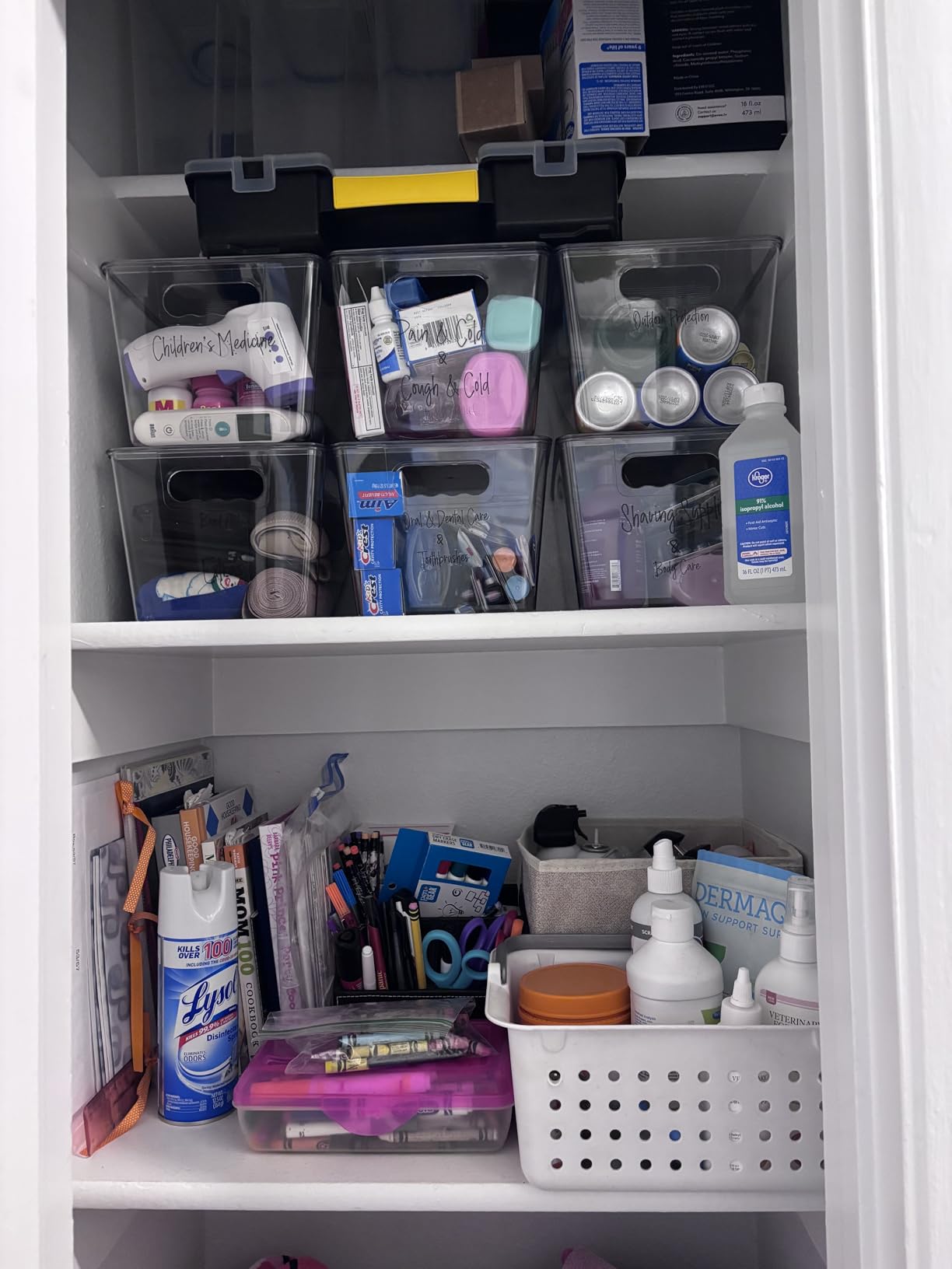 Vtopmart 6 Pack Clear Stackable Storage Bins with Lids and Handles, Large | BPA-free Plastic, Organize Vertically, For Pantry Kitchen Fridge Cabinet Closet Bathroom, Built to Last, Easy to Move customer photo 1