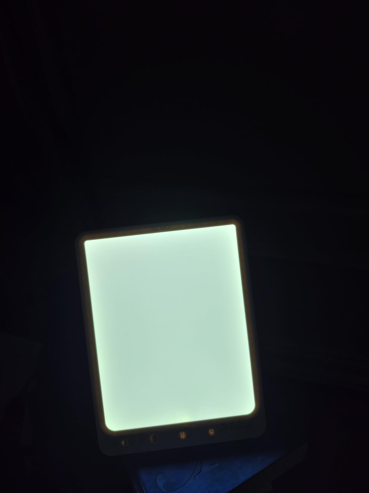 SUXIO Light Therapy Lamp - 10000 Lux Therapy Light, 3 Timing & Mode Happy Lamp, Touch Control Daylight Lamp with Memory Function, Portable Light Therapy Box for Home/Office Use As Lift Mood customer photo 1