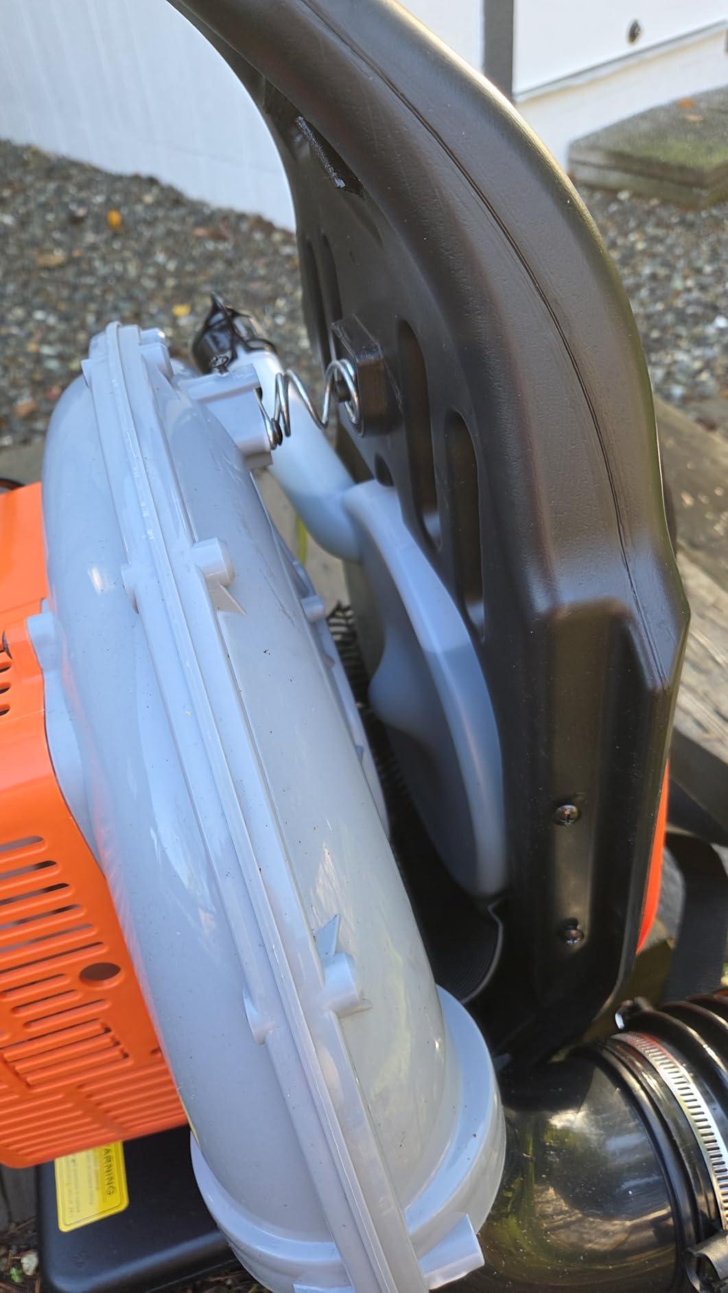 63CC 3HP 2 Stroke Backpack Gas Powered Leaf Blower, High Strength Snow Grass Lawn Blower Air Cooling Gasoline with Single-Cylinder Air-Cooled for Gutter,Garden,Yard Ora Orange customer photo 1