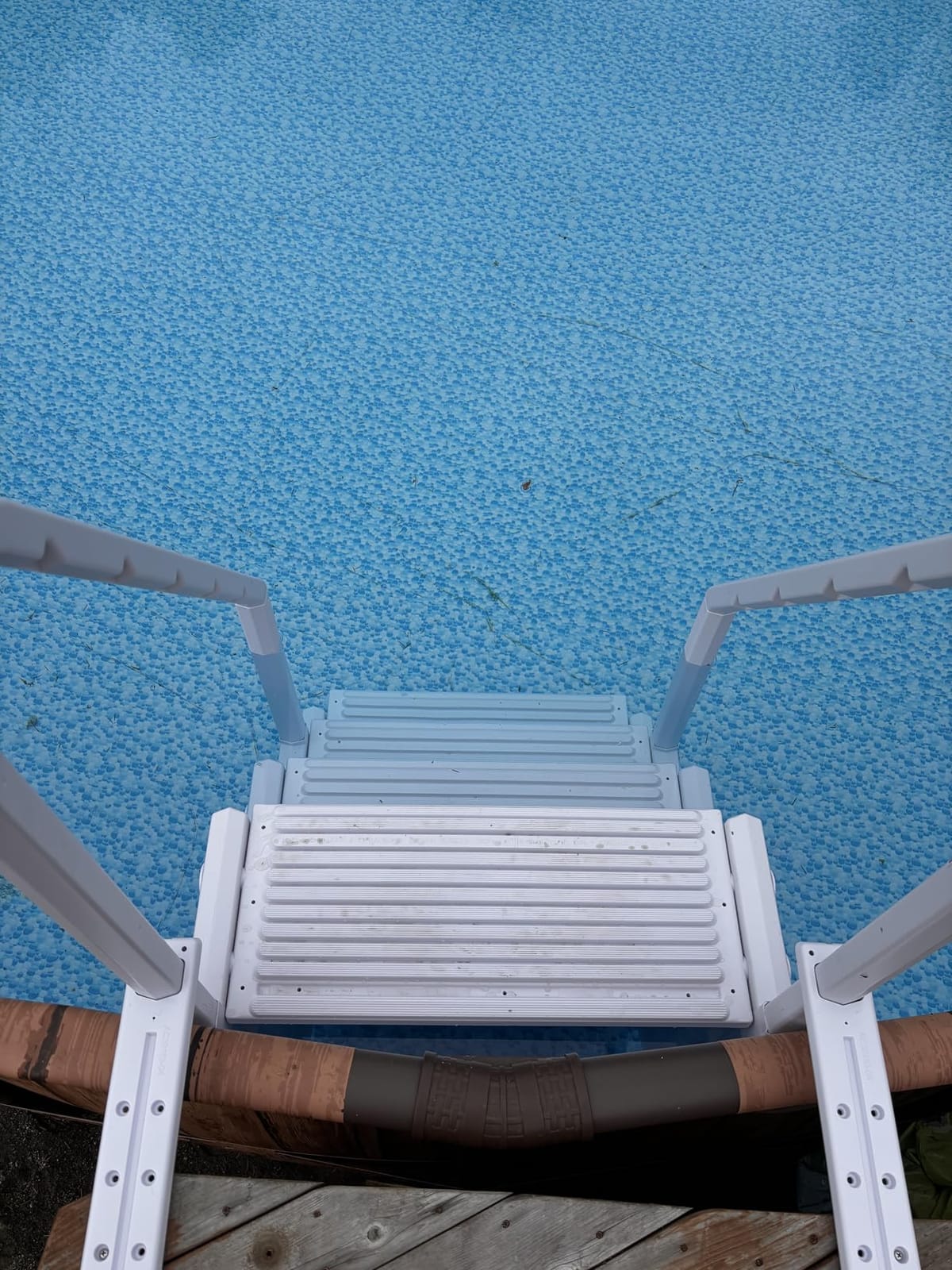 Aqua Select Everest in Pool Steps | White | for Above Ground Swimming Pools | Mount to Decks 48 to 54 Inches | Safety Stairs Capacity Up to 350 Pounds customer photo 1