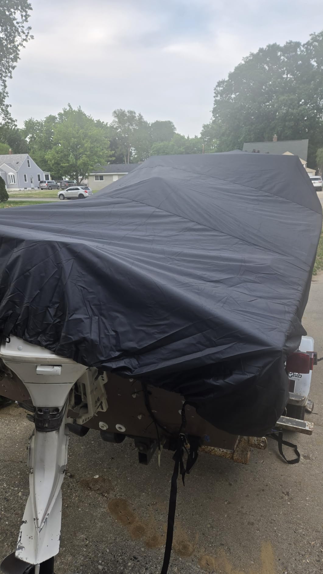 Mancro Boat Cover 16ft-18.5 ft, Waterproof Trailerable Boat Cover customer photo 1