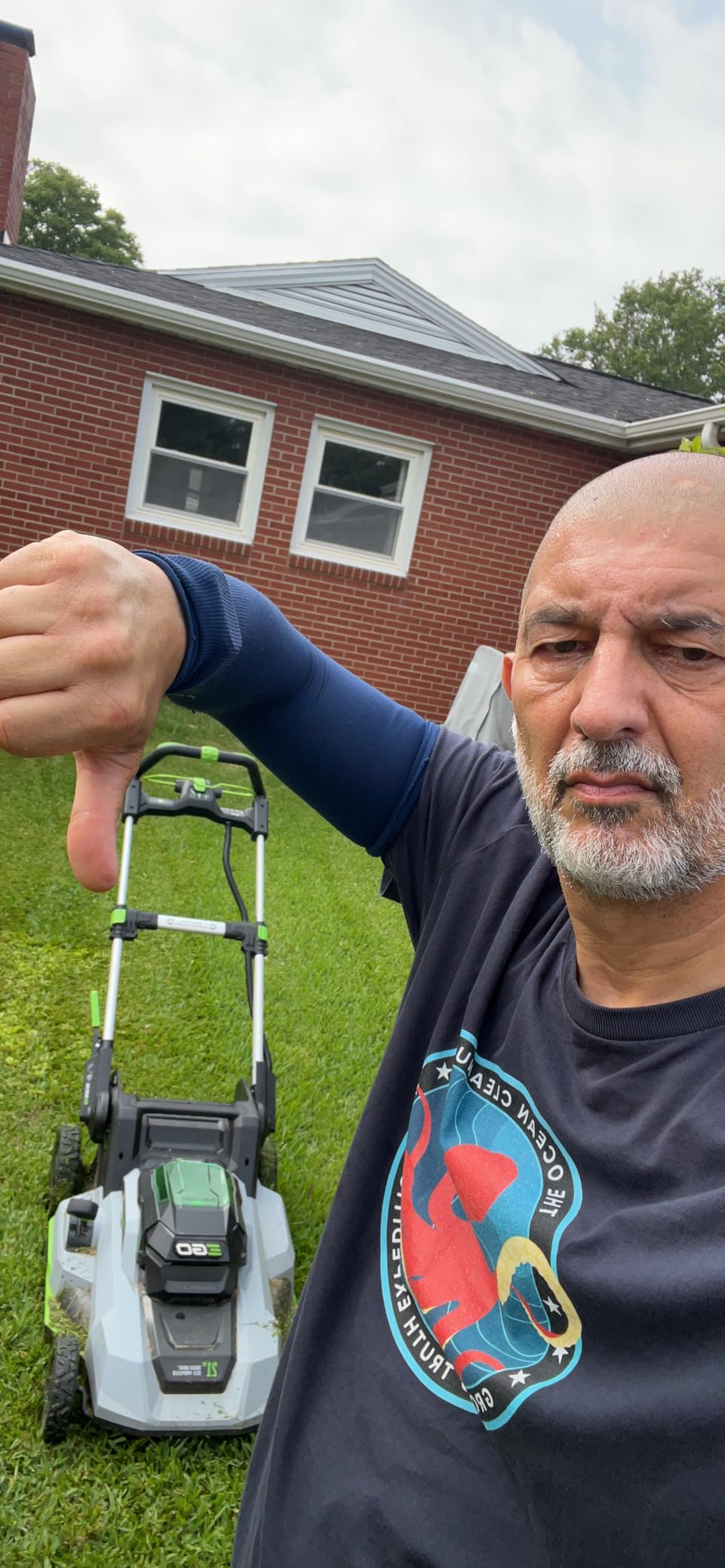 EGO Power+ Electric Lawn Mower, Self-Propelled Cordless with Touch Drive, Includes 56V 7.5Ah Battery and Rapid Charger – LM2125SP customer photo 2