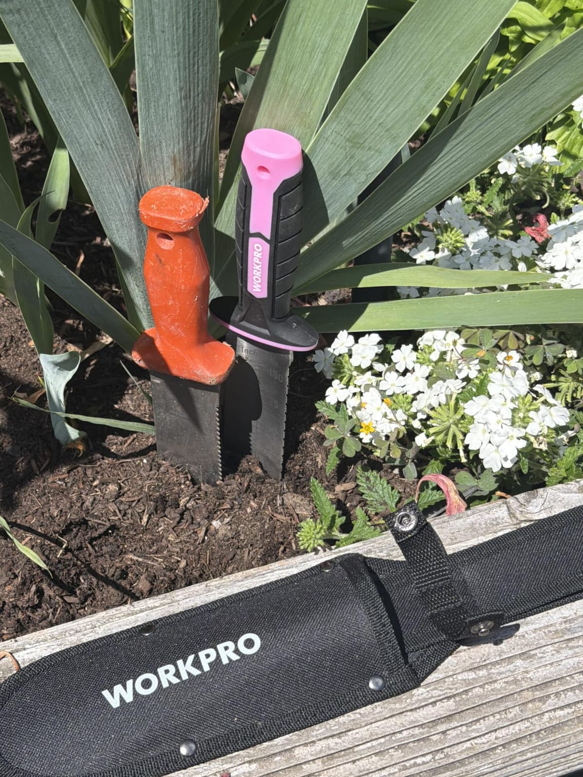 WORKPRO Hori Hori Garden Knife, Garden Tools with Oxford Sheath | 7