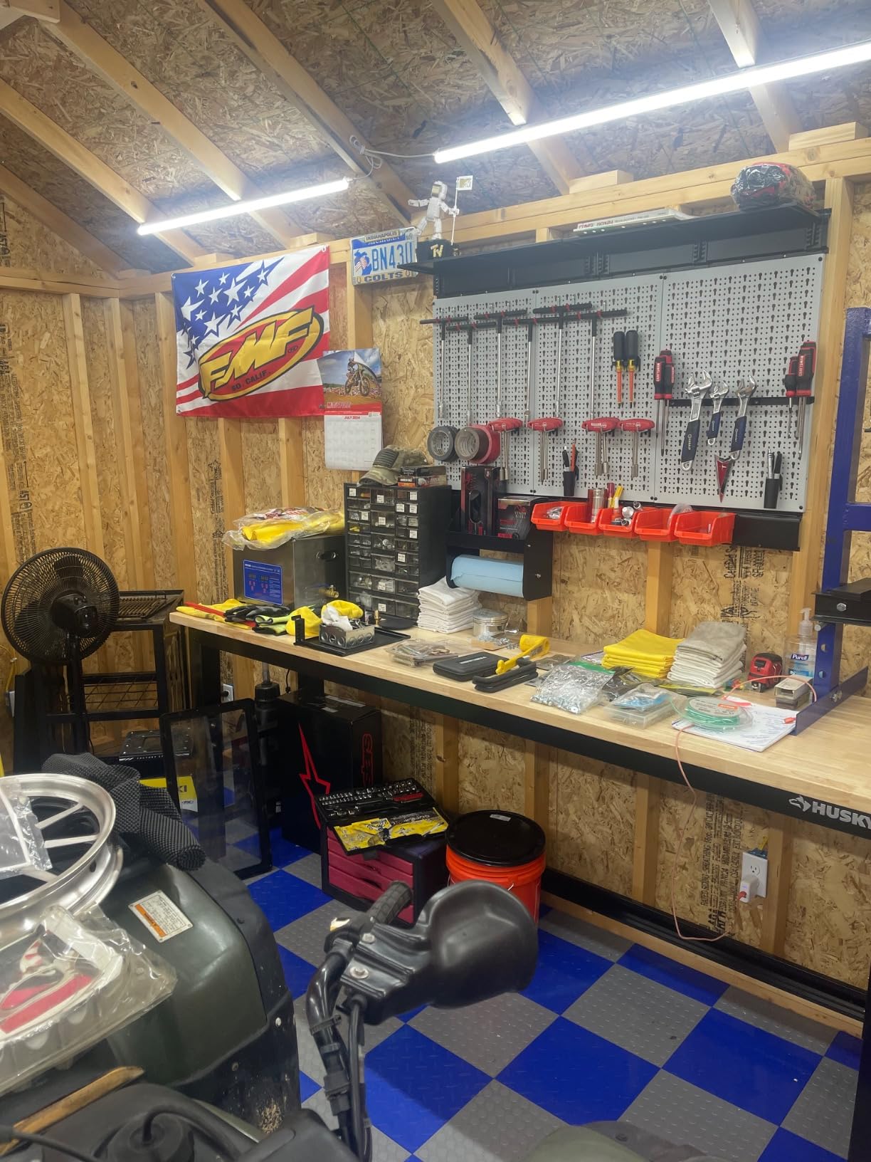TORACK Metal Pegboard Wall Organizer 24x48 in, Tool Storage Pegboard, Black | Garage Pegboard with Accessories, Wall Mount Storage Bins, Shelves, Peg Board Tool Organizer Kit for Workbench customer photo 1