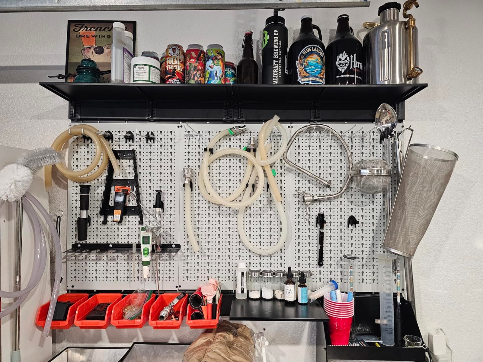 TORACK Metal Pegboard Wall Organizer 24x48 in, Tool Storage Pegboard, Black | Garage Pegboard with Accessories, Wall Mount Storage Bins, Shelves, Peg Board Tool Organizer Kit for Workbench customer photo 2