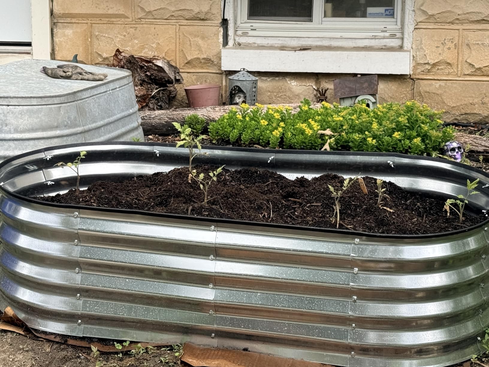Utopia Home Galvanized Raised Garden Bed Kit 4x2x1ft, Planter Box Raised Garden Beds Outdoor, Easy Assembly Metal Raised Bed for Gardening Vegetables, Fruits, Flowers - Pack of 01 - Silver | Galvanized steel construction Rust resistant Easy assembly Vegetable and flower gardening customer photo 2