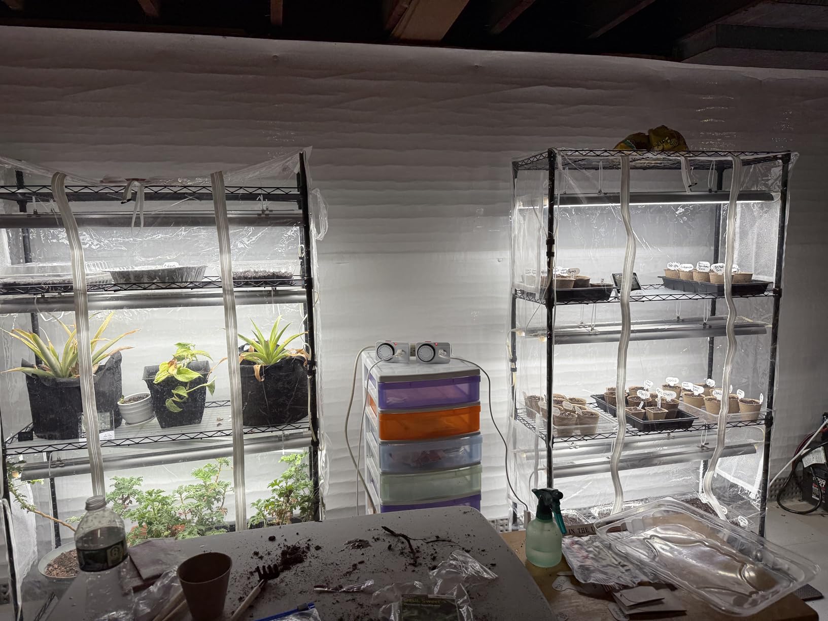 Barrina CX5Z Indoor Greenhouse with Grow Light, 180W, 4-Tier 35.4x13.8x59IN | Full Spectrum T8 Plant Lights, Portable Metal Plant Stand Tent, Timer, Thermometer for Seed Starting customer photo 1