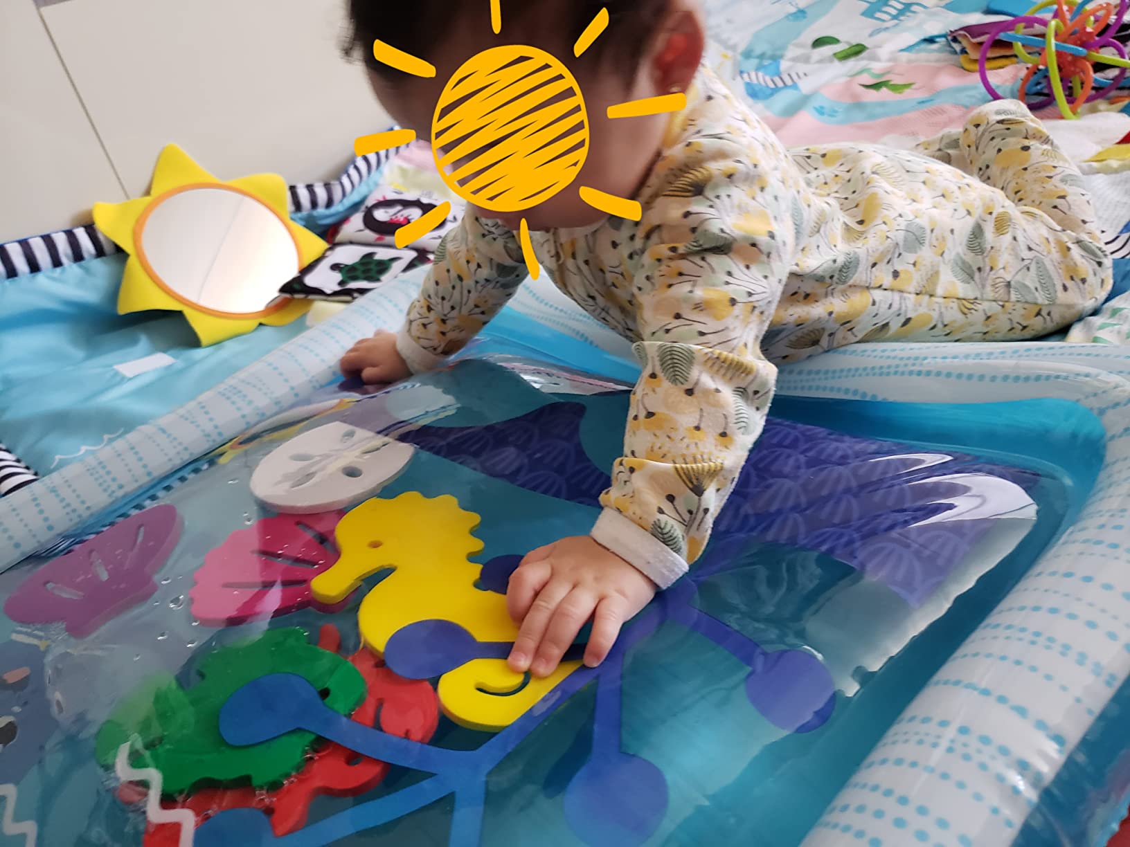 Baby Einstein Ocean Explorers Sensory Splash Water Play Mat for Babies 0-36 Months customer photo 2