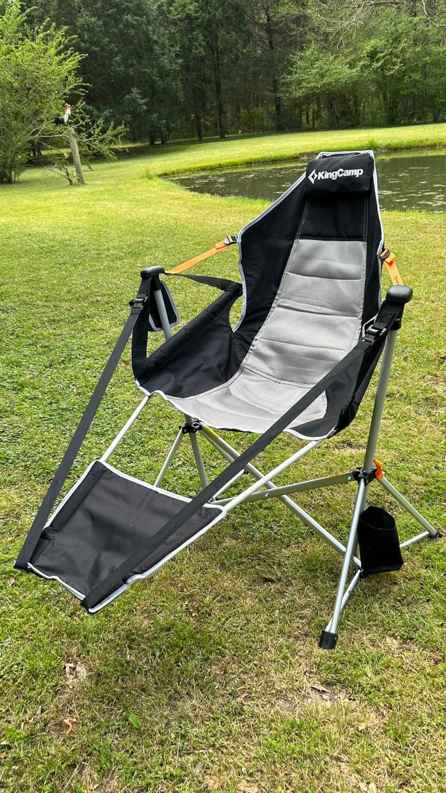 KingCamp Hammock Chair with Footrest, Heavy Duty Swinging Chairs 400lbs customer photo 2
