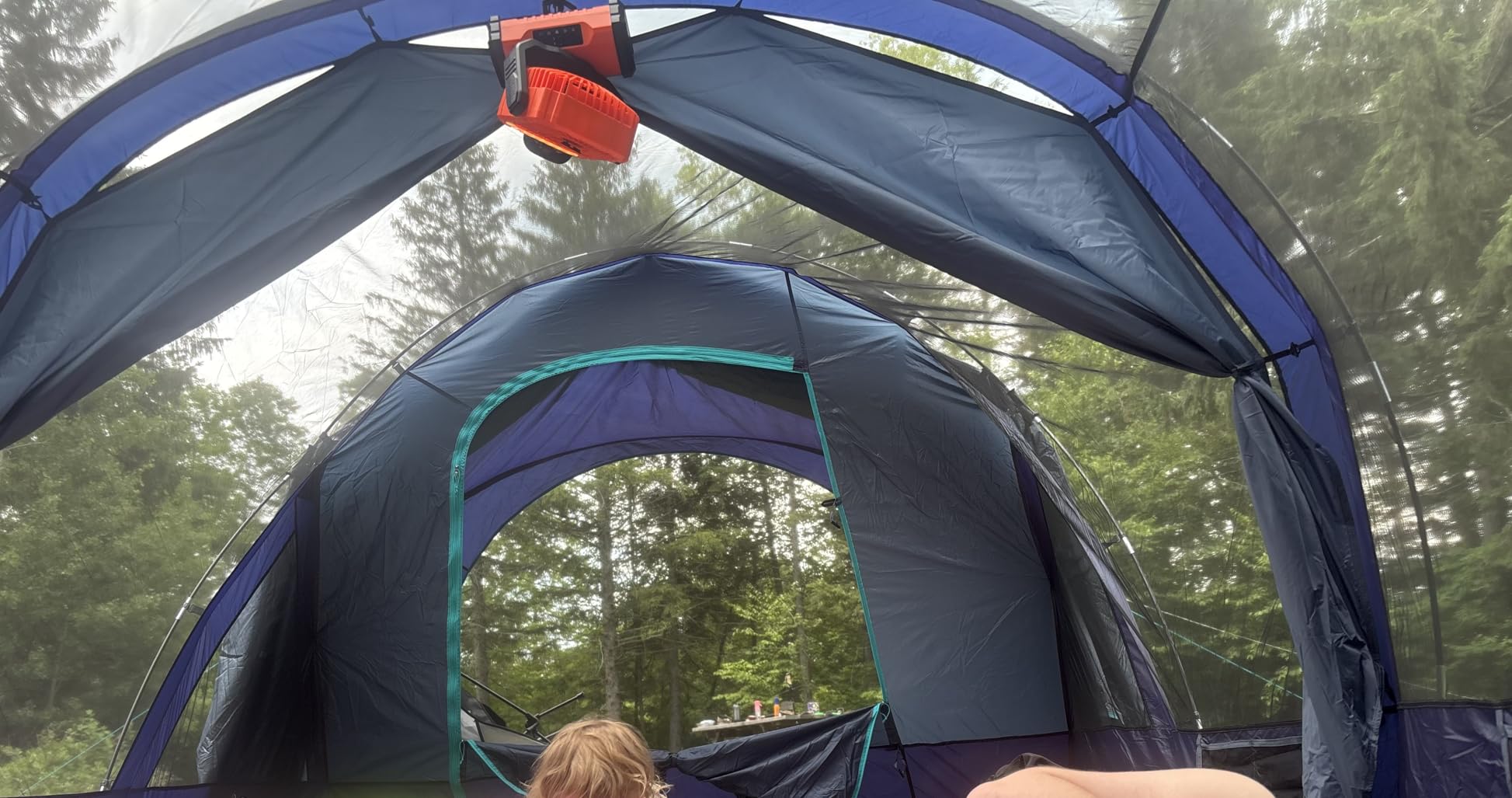 Timber Ridge 8 Person Camping Tent with Large Porch, Portable Waterproof Windproof Family Tent with Rainfly Carry Bag Room Divider, Easy Set-up Tent with Excellent Ventilation for Camping, 3 Season customer photo 1