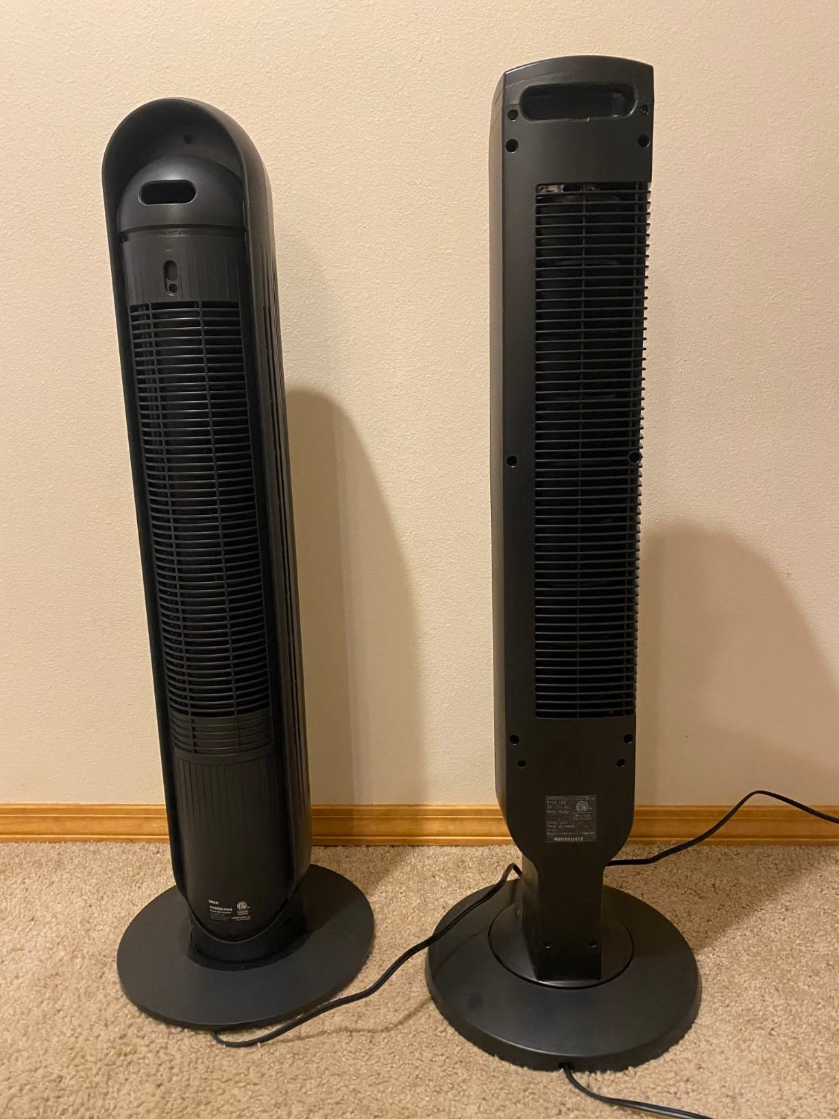 DREO Tower Fan for Bedroom, 28ft/s Velocity, Ultra Quiet Fan, 8 Speeds, 2026 Upgraded DC Motor, 90° Oscillating, 4 Modes Standing Fan, Bladeless Fan for Indoors, Floor Fans with Remote, White customer photo 1