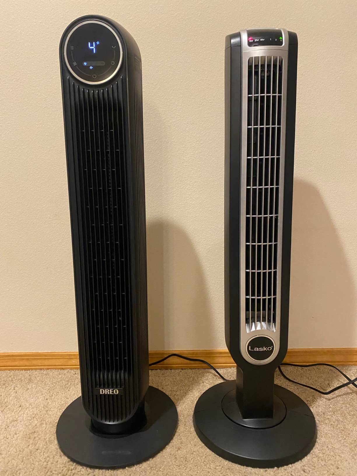 DREO Tower Fan for Bedroom, 28ft/s Velocity, Ultra Quiet Fan, 8 Speeds, 2026 Upgraded DC Motor, 90° Oscillating, 4 Modes Standing Fan, Bladeless Fan for Indoors, Floor Fans with Remote, White customer photo 2
