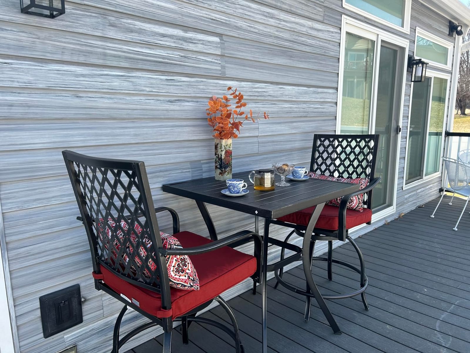 PHI VILLA 5 pcs Outdoor Bar Set,Counter Height Patio customer photo 1