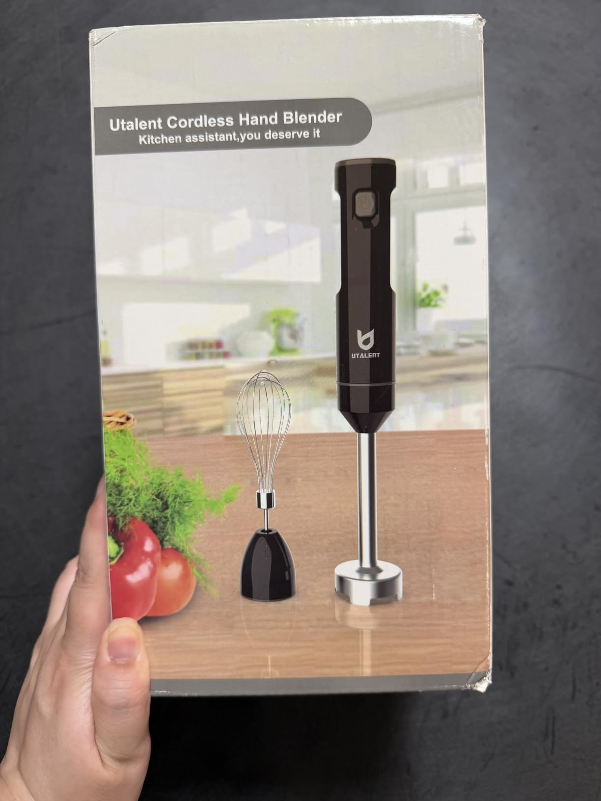 UTALENT Cordless Hand Blender with whisk for Smoothies, Milkshakes & Soups | Variable speed immersion blender, Pure Copper Winding Brushless Motor, USB-C rechargeable, Long-lasting, Ice crush blade customer photo 2