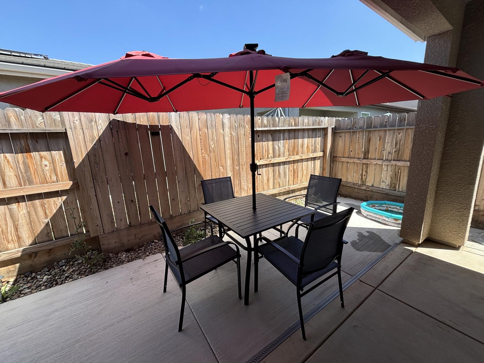 5pc Patio Dining Set for 4, Outdoor 42