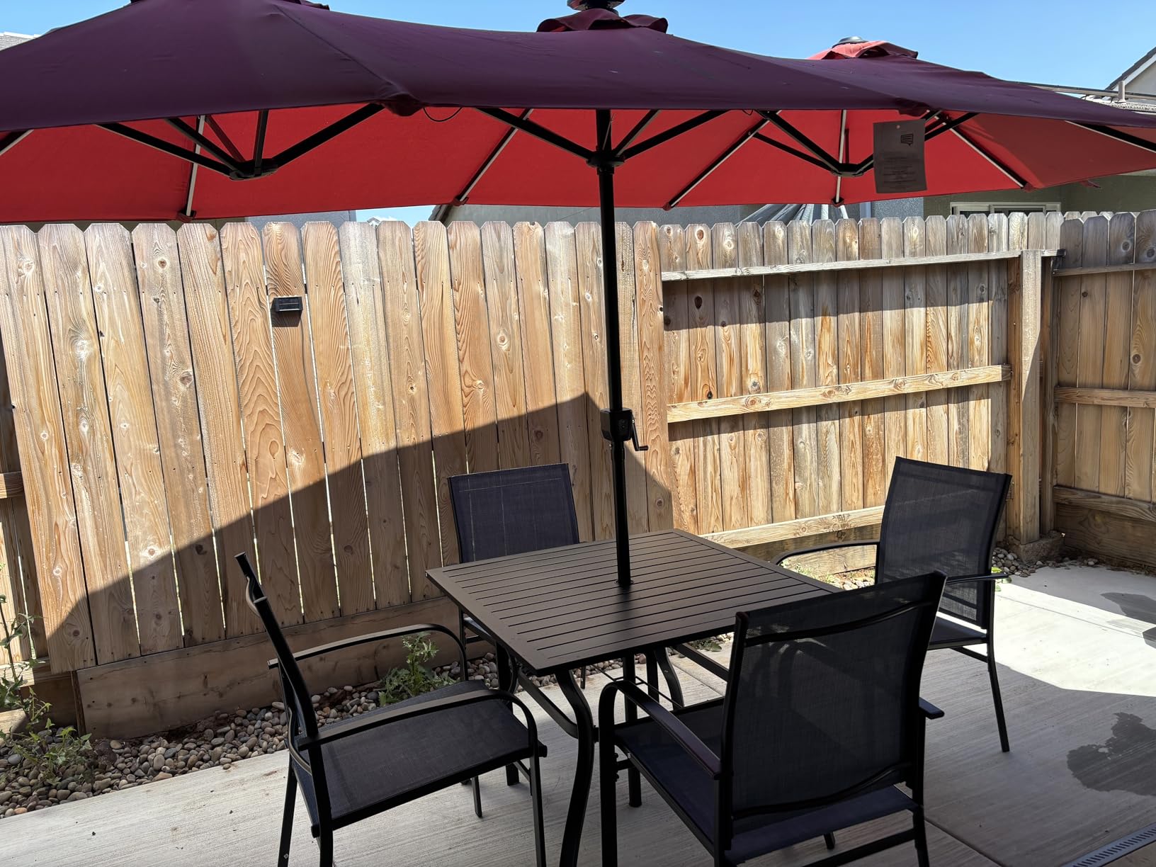 5pc Patio Dining Set for 4, Outdoor 42