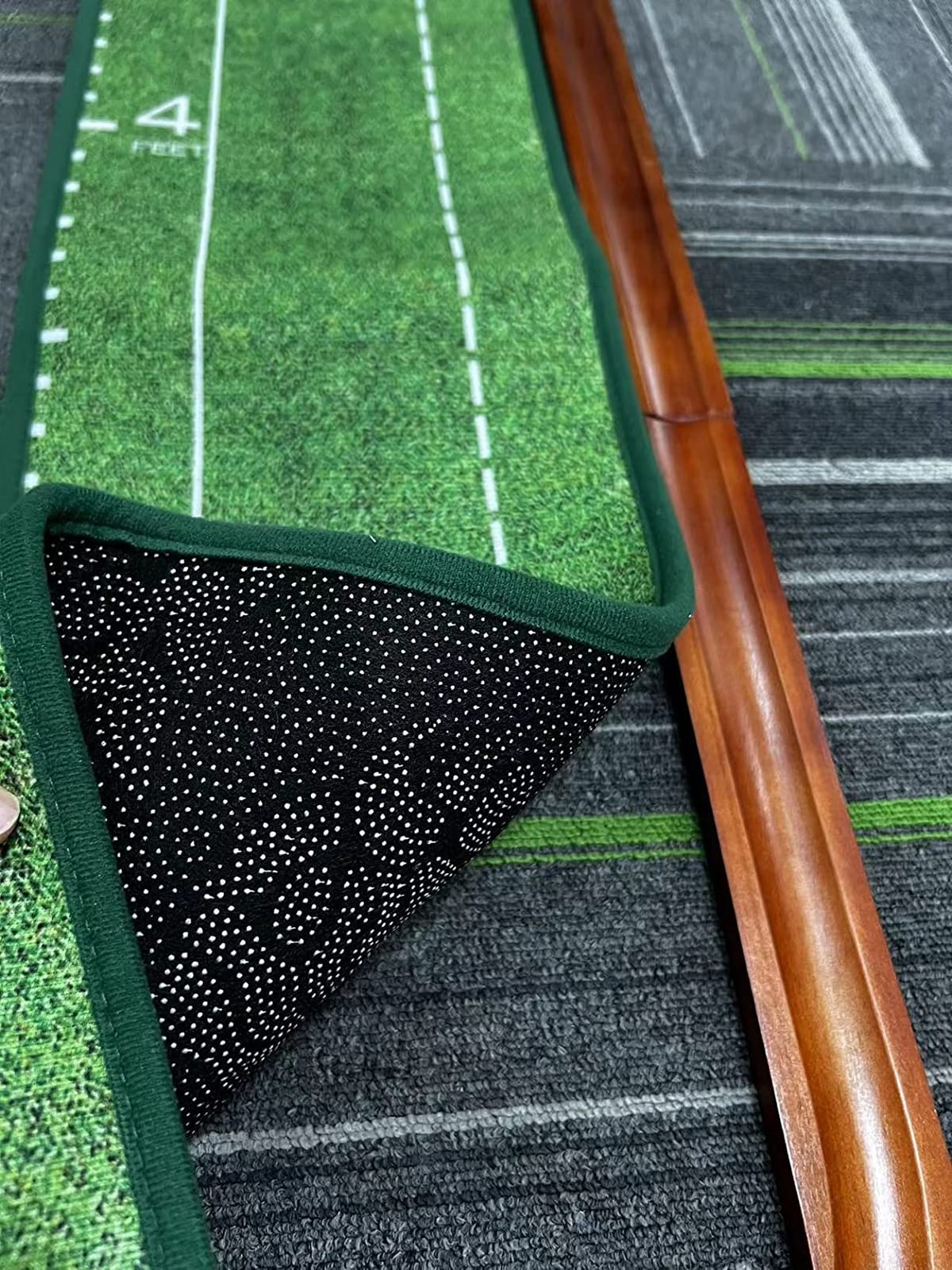 Golf Putting Mat, Putting Green Indoor with Ball Return - Golf Gifts for Men Christmas, Golf Training Aid for Home Office, Portable Putting Training Mat for Men customer photo 2