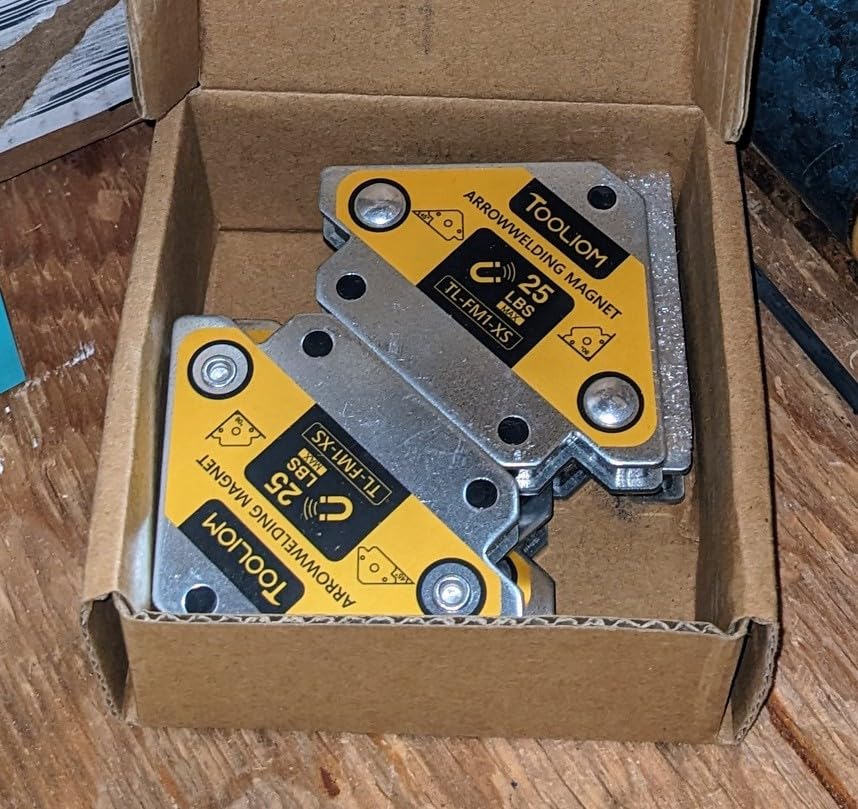 TOOLIOM Arrow Welding Magnets, 4-Pc 25 lb Holding Force Welding Accessories customer photo 2