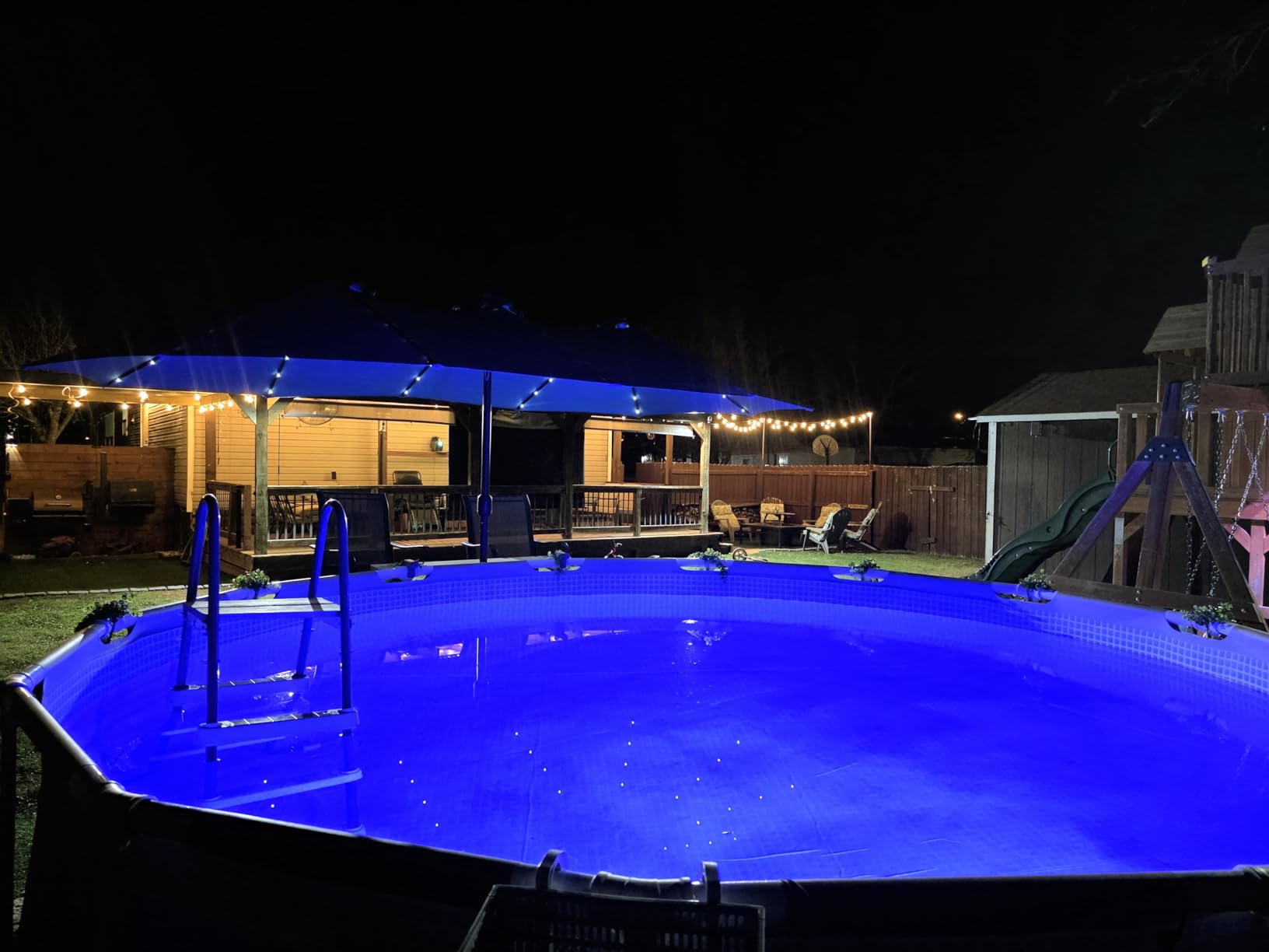 LyLmLe LED Pool Lights, 20W Smart RGB Magnetic Submersible Light with APP customer photo 2