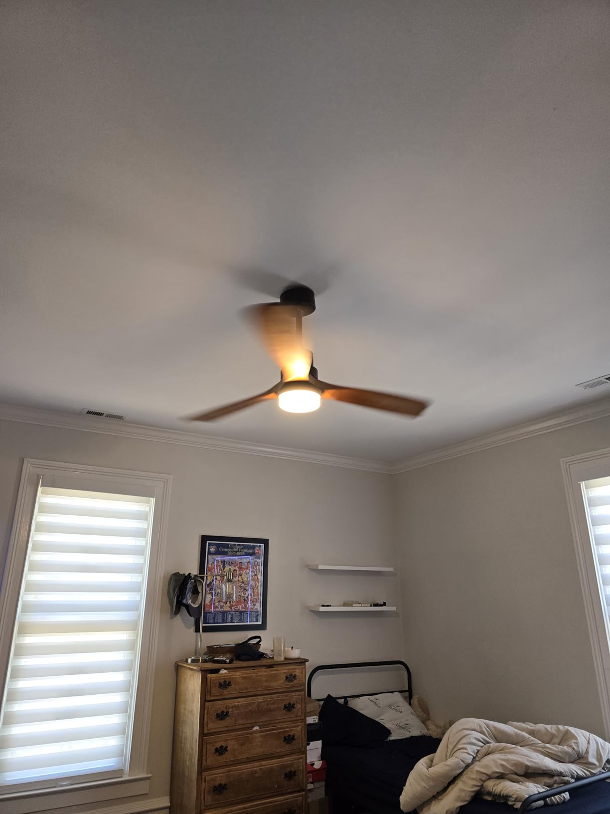 52 Inch Ceiling Fans with Lights and Remote, 3 Solid Wood Blades customer photo 1
