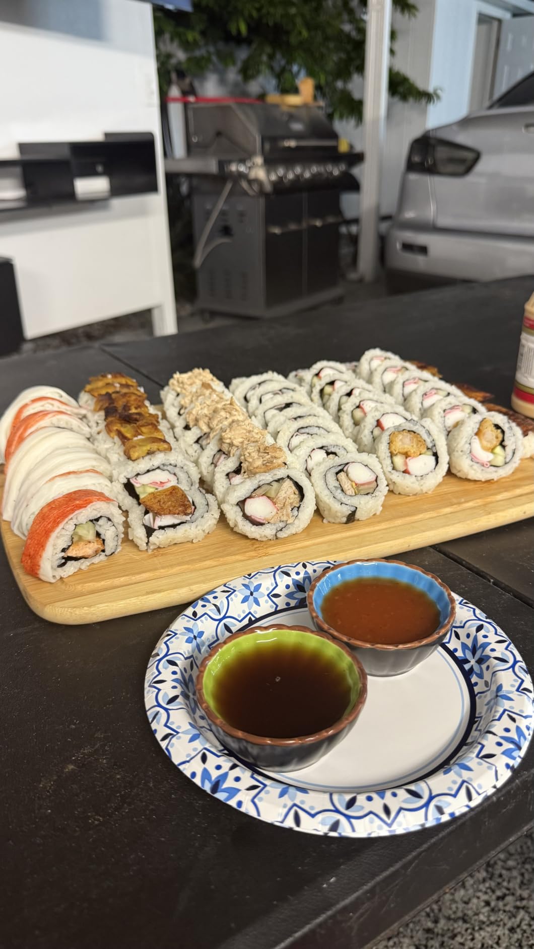 FUNGYAND Sushi Making Kit, 27-in-1 Complete Sushi Set | with Bazooka Roller, Nigiri & Musubi Presses, Bamboo Mats, Knife, Cutting Mold, Ceramic Dishes customer photo 2