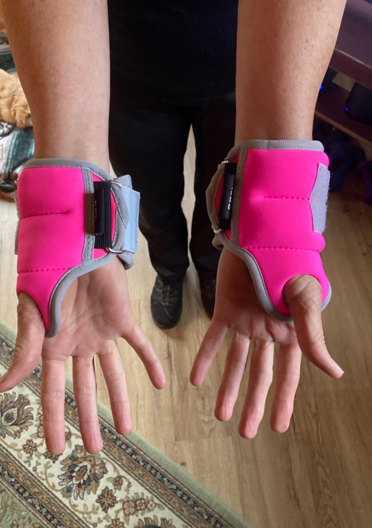 Wrist Weights with Thumb Loops Lock for Men Women Weighted Gloves customer photo 2