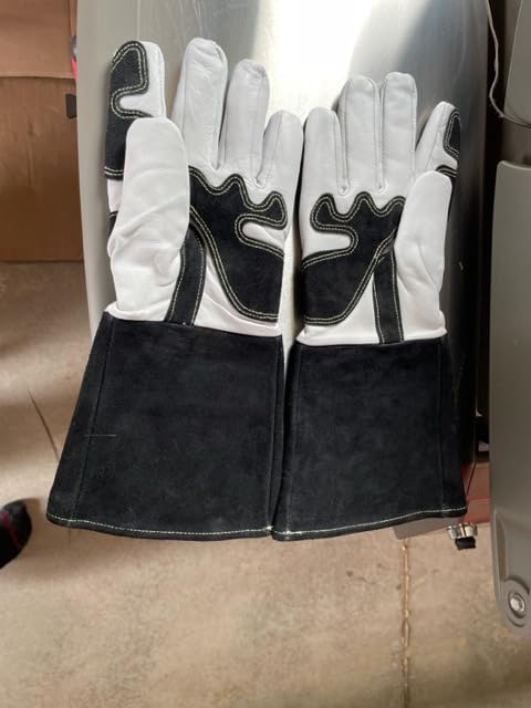 ARCCAPTAIN Tig Welding Gloves: Premium Goatskin Grain Leather, Dexterity, Comfort, Duralble Tig Gloves for Work Protection customer photo 1