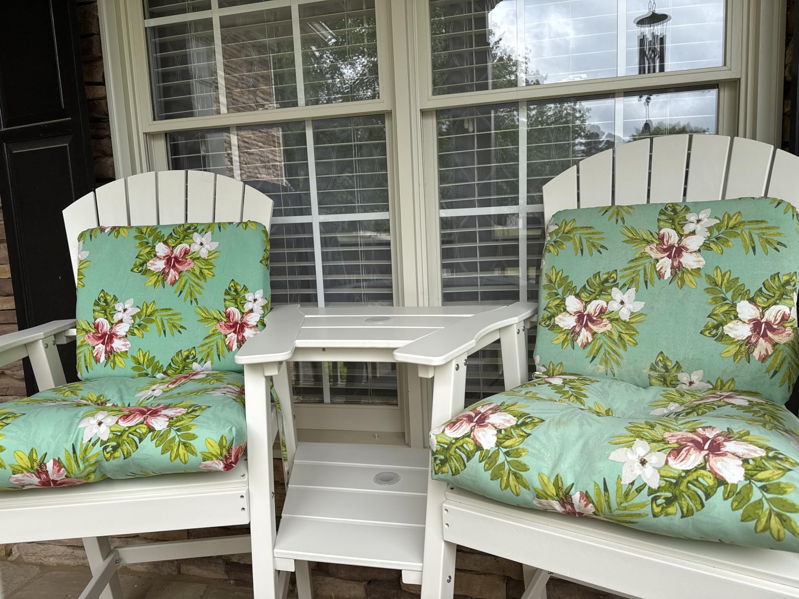 FOOWIN Tall Adirondack Chairs Set of 2 with Double Connecting Trays customer photo 2