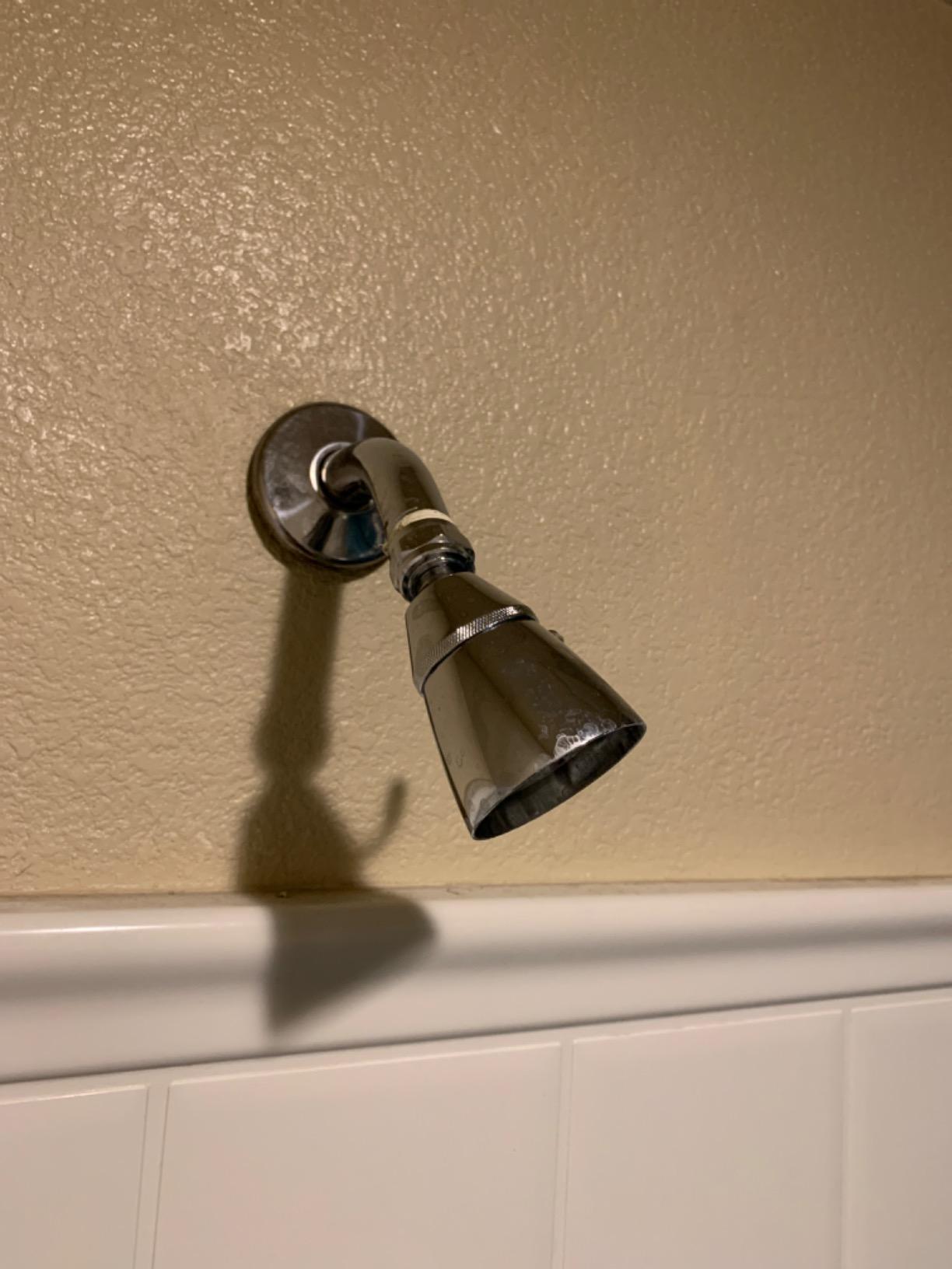 Angle Simple Shower Head High Flow, Brass Shower Sprayer, Brushed Nickel customer photo 1