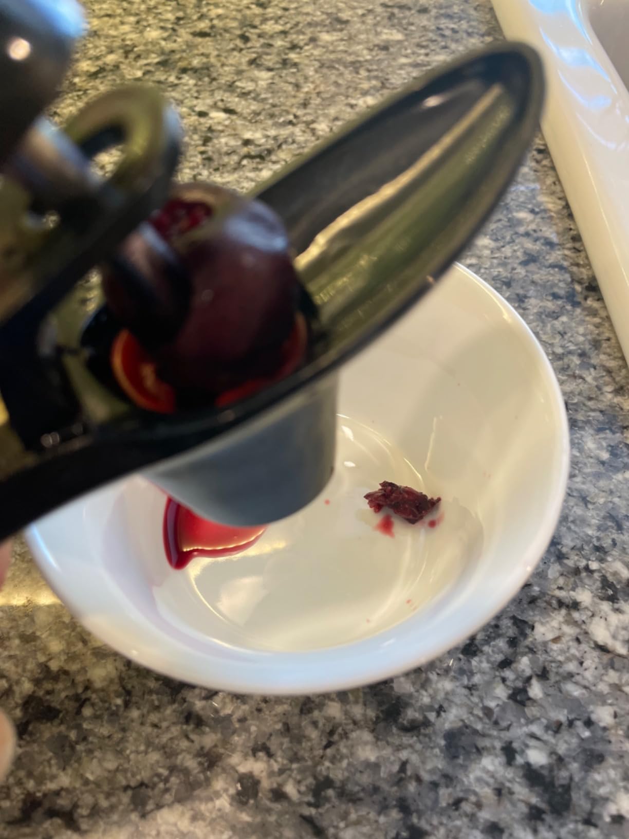 Cherry Pitter Tool, Heavy-Duty Stainless Steel Pitting Tool, Portable Cherries Corer Stoner Seed Tool with Lock Design, Fruit Pit Remover for Cherry Jam(Black) customer photo 2