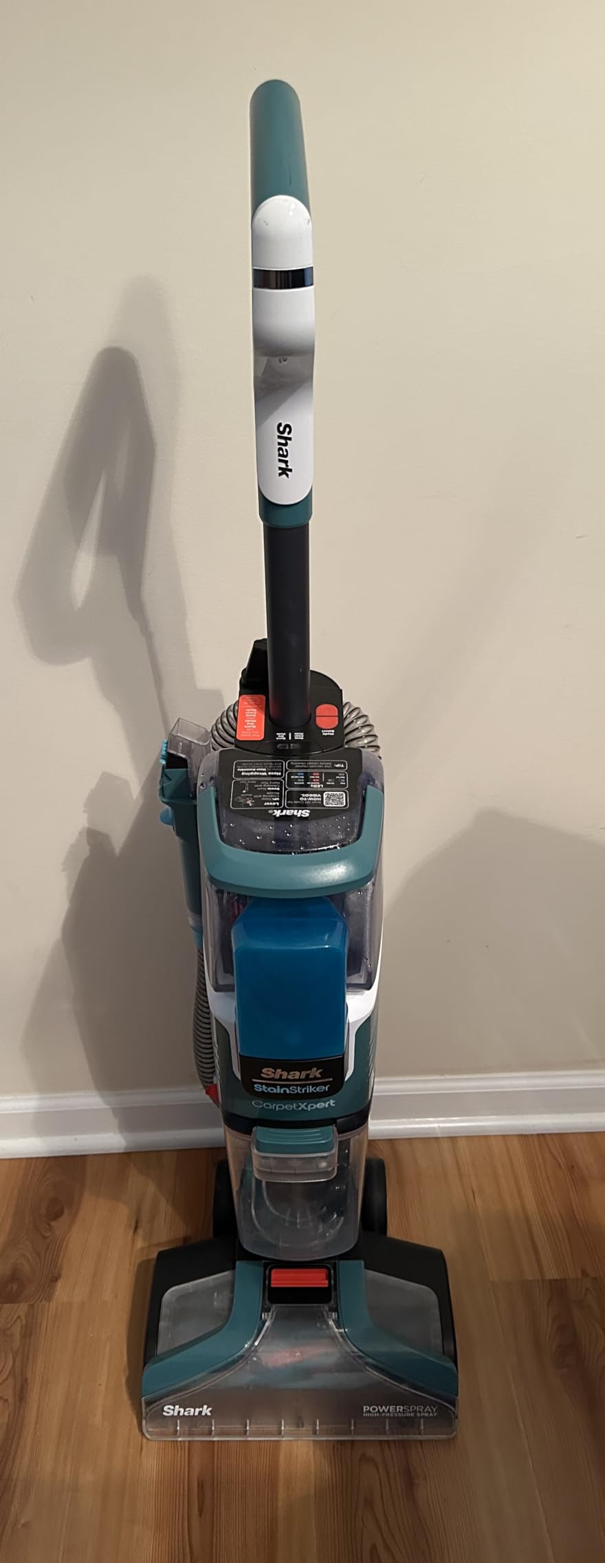 Shark CarpetXpert StainStriker Carpet & Upholstery Cleaner, 3 Tools, EX201 | For Carpet, Upholstery & Rugs, Dirt, Tough Stain & Odor Remover, Pro & OXY Formulas, 3.5