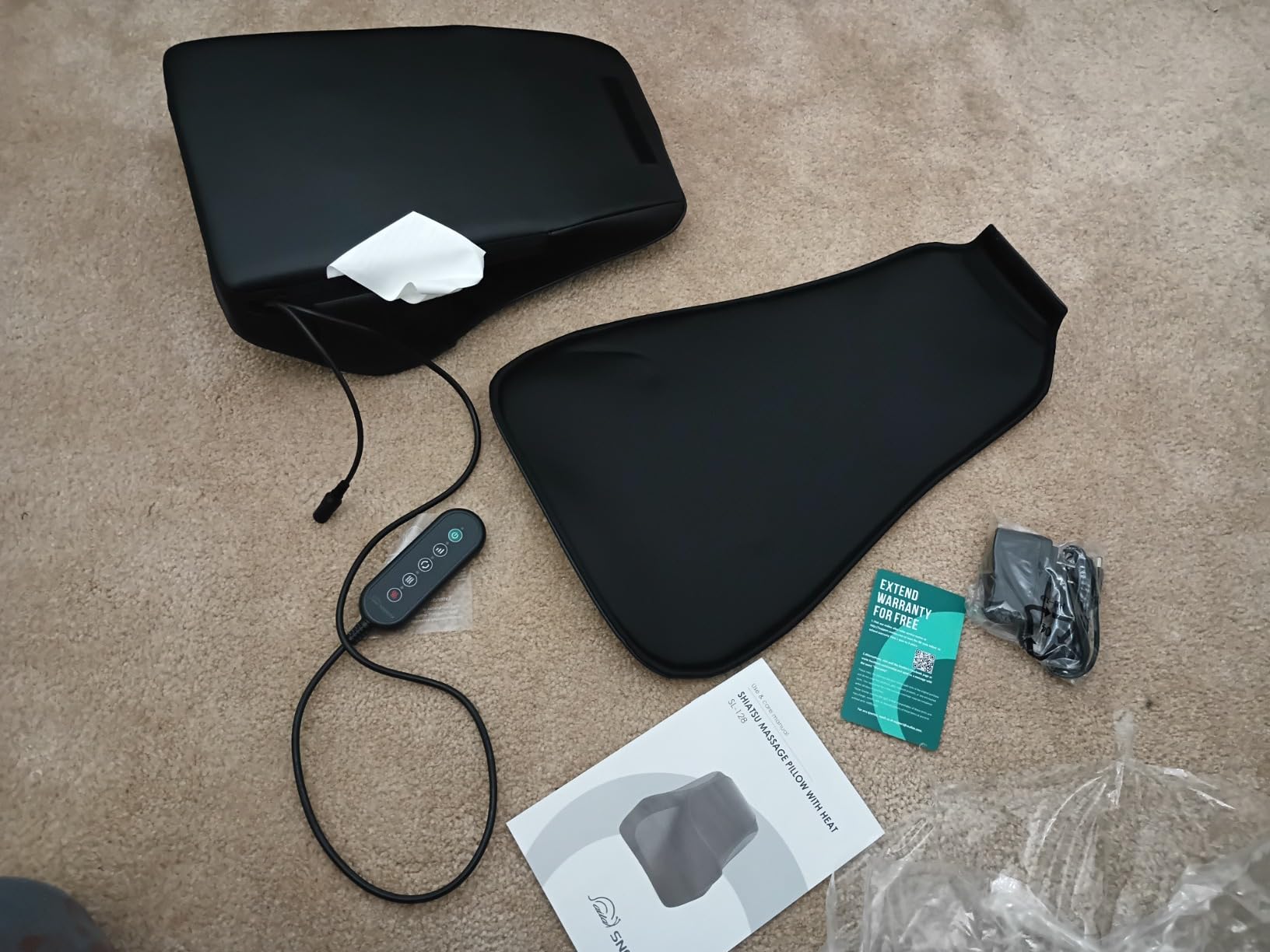 Snailax Back Massager with Heat, 4D Shiatsu Neck Massage Pillow for Pain customer photo 2