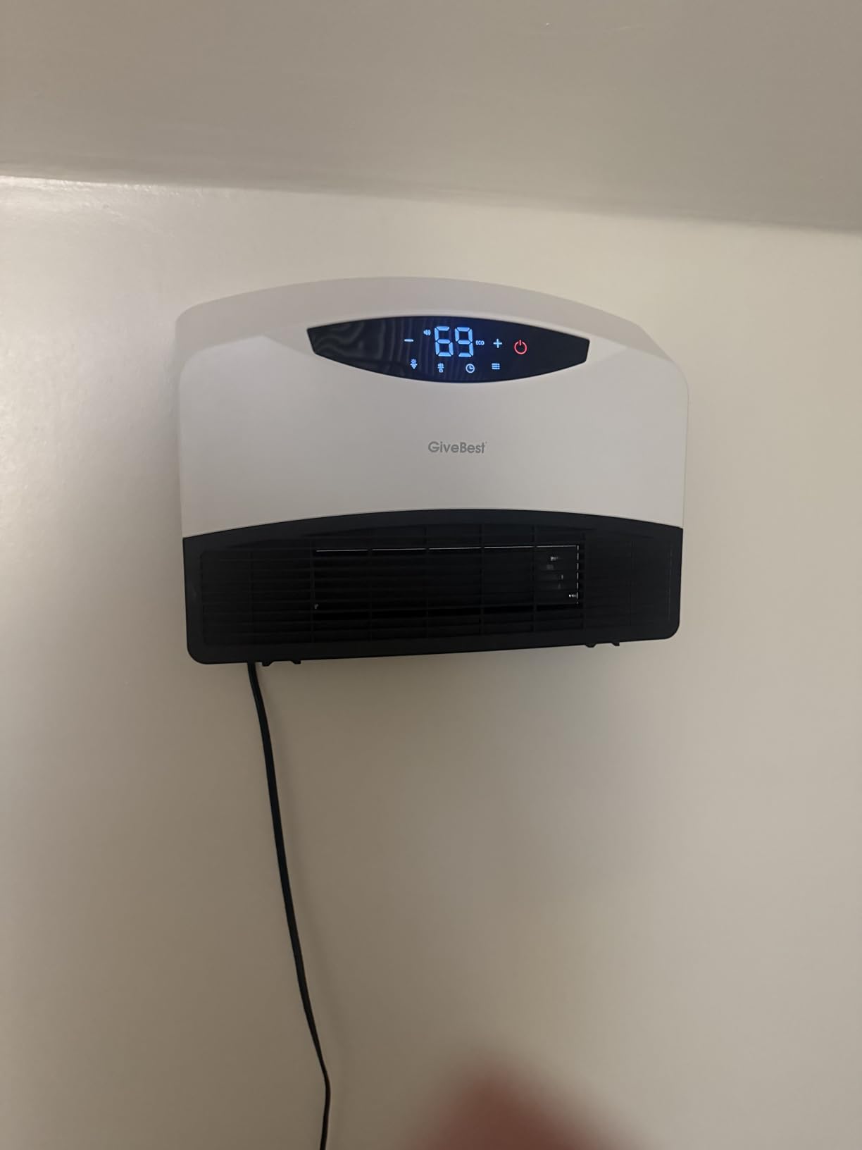 GiveBest 1500W Electric Wall Heater with WiFi & Remote Control | Wall-Mounted, Large Room Coverage, 3 Heating Modes, Fast Heating, Thermostat, 24 H Timer, Works with Alexa for Indoor Use customer photo 2