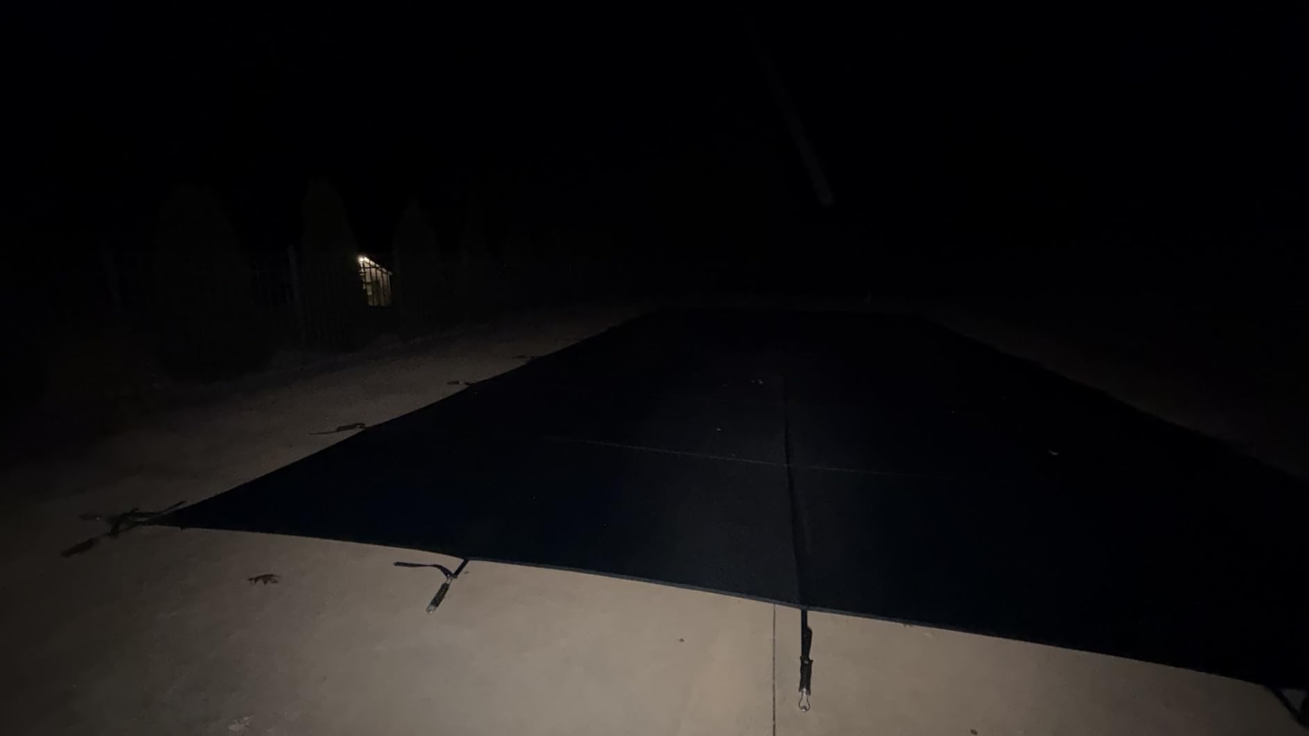 Inground Pool Cover Safety Fits 12x24ft Rectangle Swimming Pool, Mesh Solid Pool Cover for Inground Pools,Winter Pool Safety Cover Includes Safety Net and Installation Tools Green customer photo 1