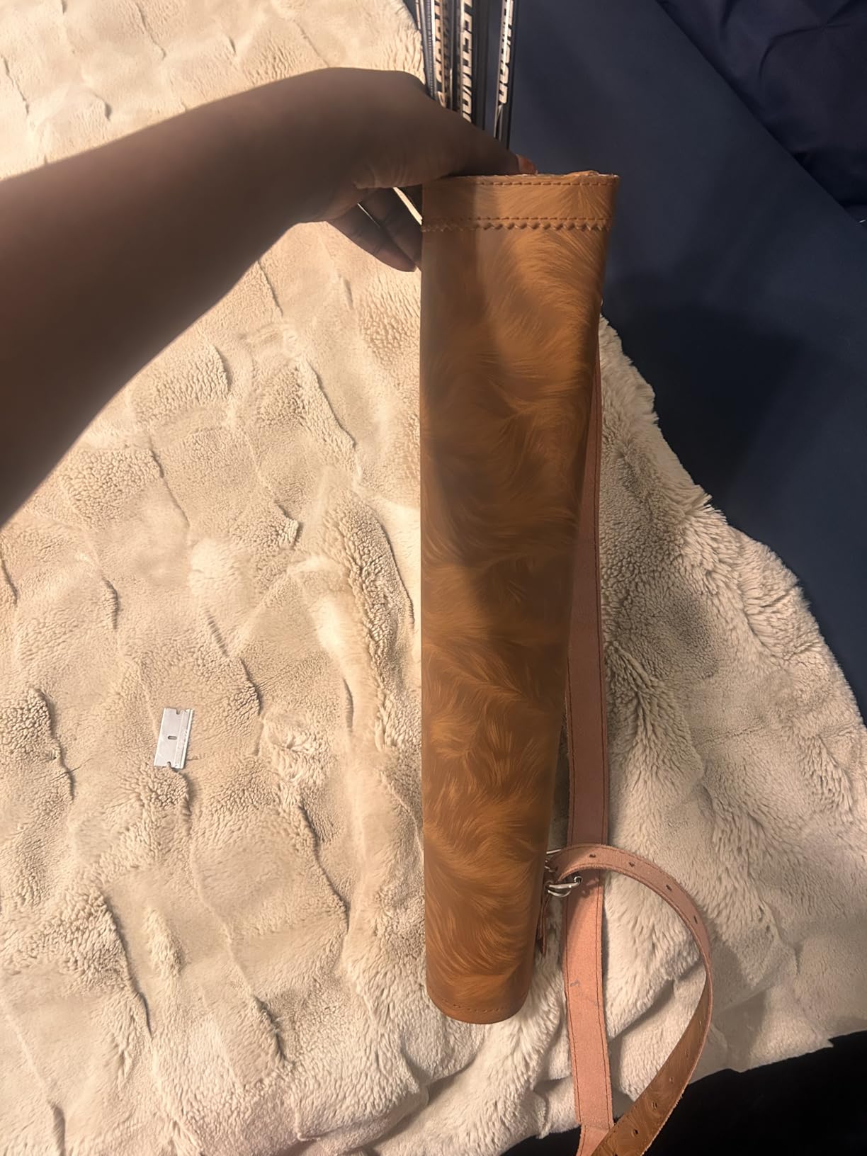 Traditional Back Quiver Bow Arrow Holder Handmade Leather Quiver Lightweight & Comfortable Gift for him Aniversary Gift customer photo 2