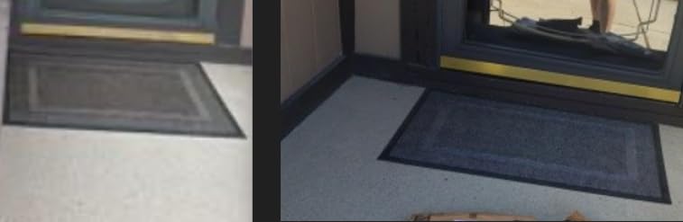 OLANLY Front Door Mat Outside 29.5x17, All-Season Heavy-Duty Rubber Doormat customer photo 2