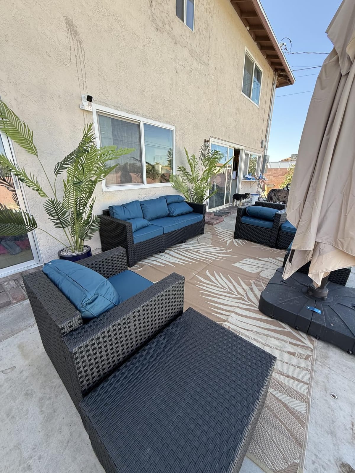 Patio Furniture Set 45 In Outdoor Fire Pits 7 Pieces Outdoor Patio Furniture 60000 BTU Outdoor Propane Fire Pit Table Patio Sofa Outdoor Chairs Anti-slip Cushions Waterproof Covers, Light Grey customer photo 1