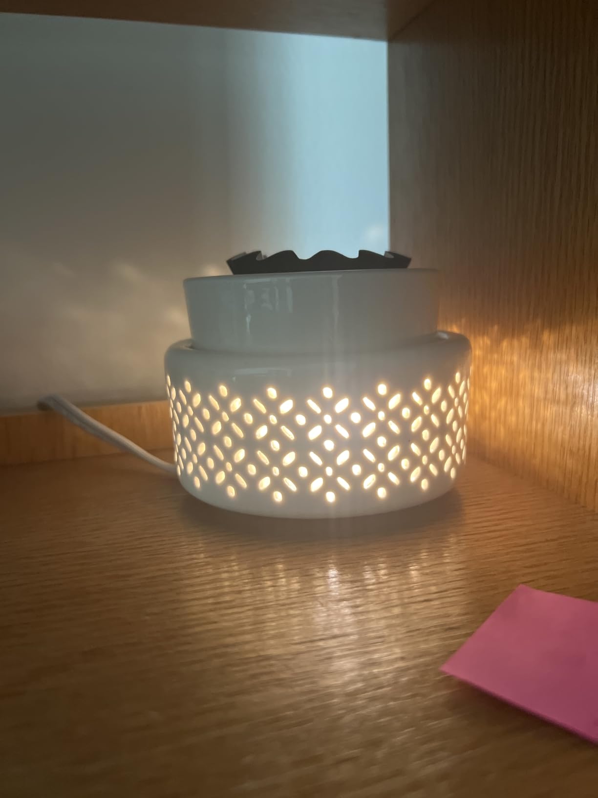 VICTORIA AROMA Ceramic Wax Melt Warmer - LED Night Light Candle Wax Warmer for Scented Wax, Electric Fragrance Wax Melter customer photo 2