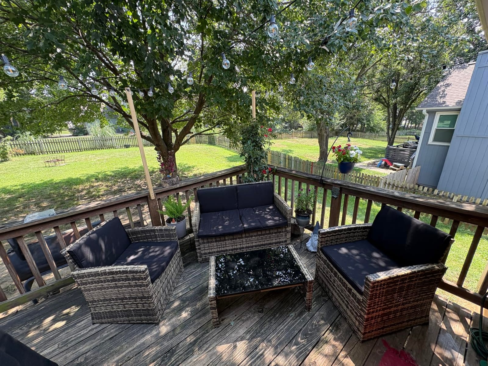 KROFEM 8 Piece Patio Furniture Set, Outdoor Modular Conversation Set customer photo 2