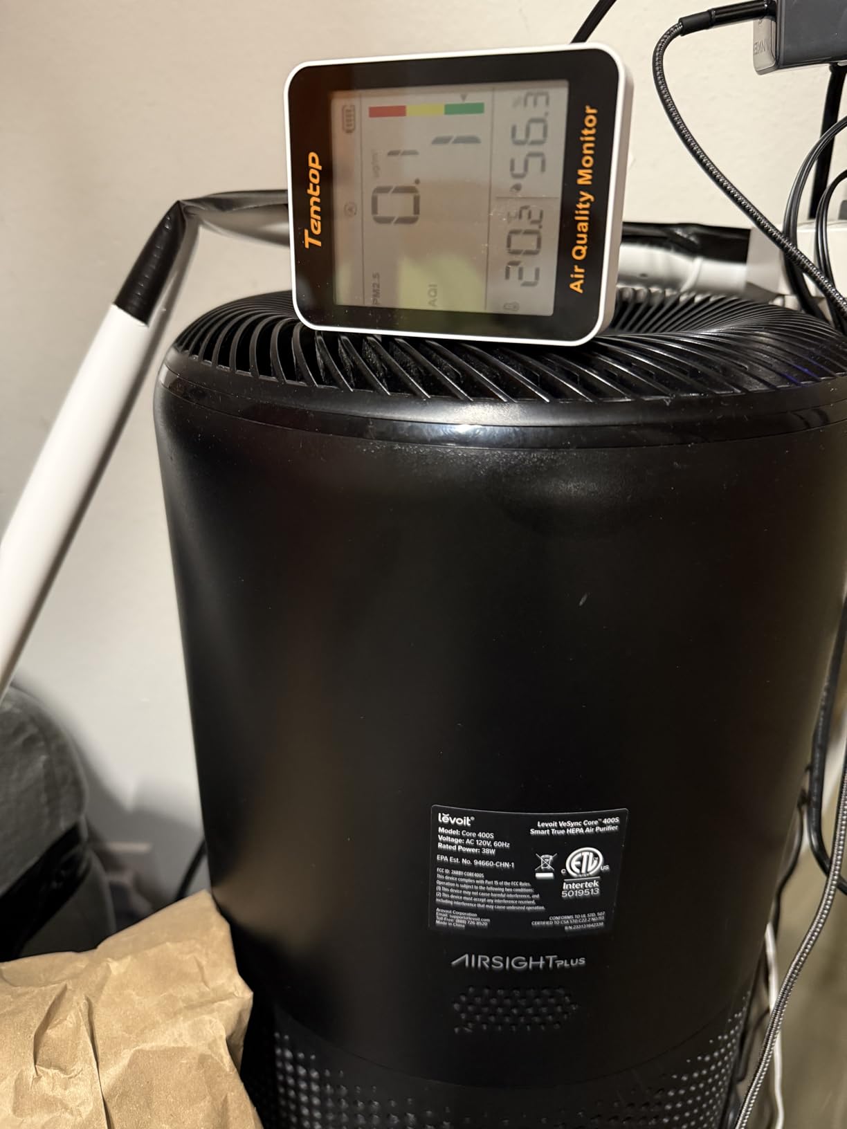 Temtop S1 PM2.5 Air Quality Monitor & Indoor Thermometer customer photo 2